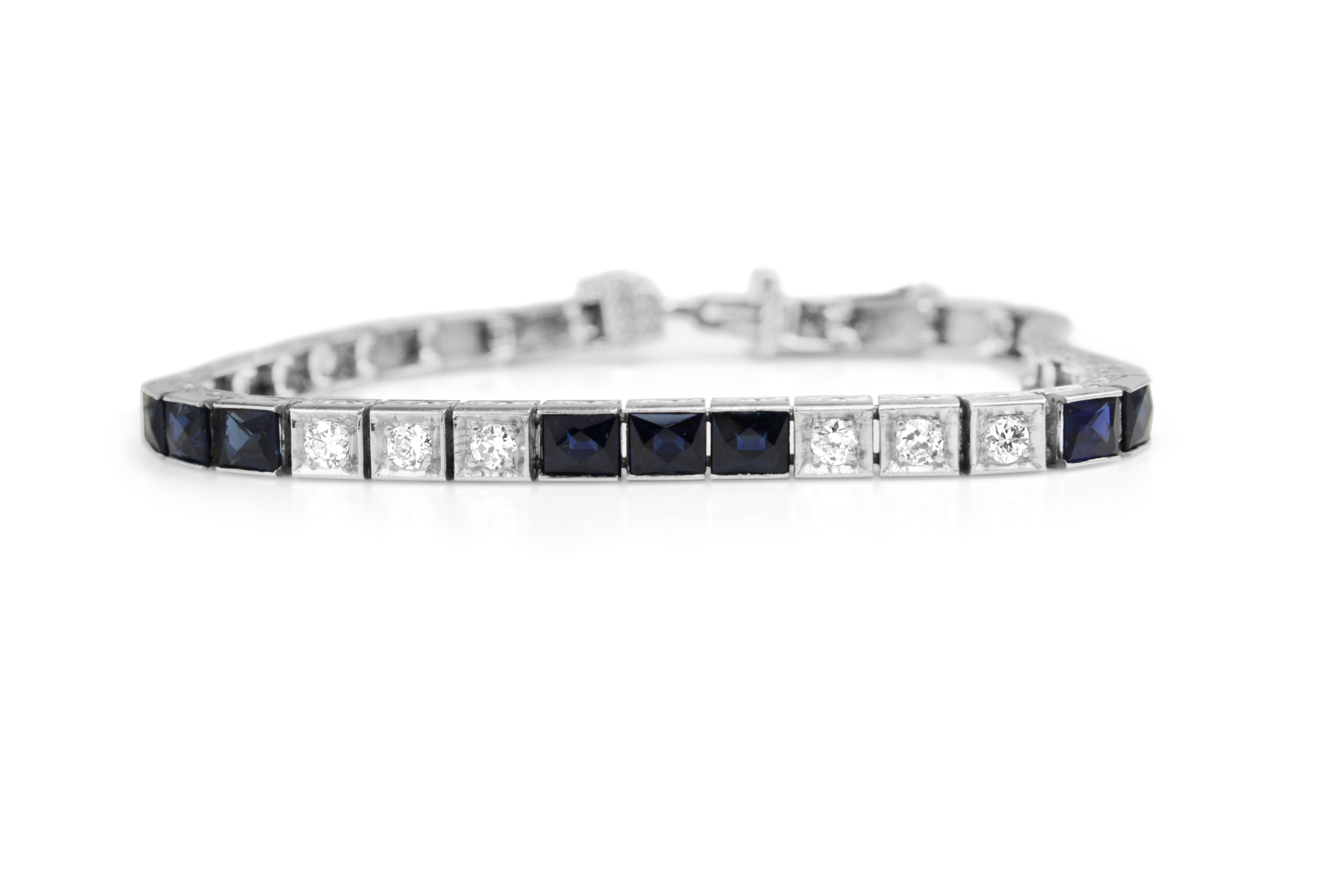 platinum sapphire diamond bracelet australia