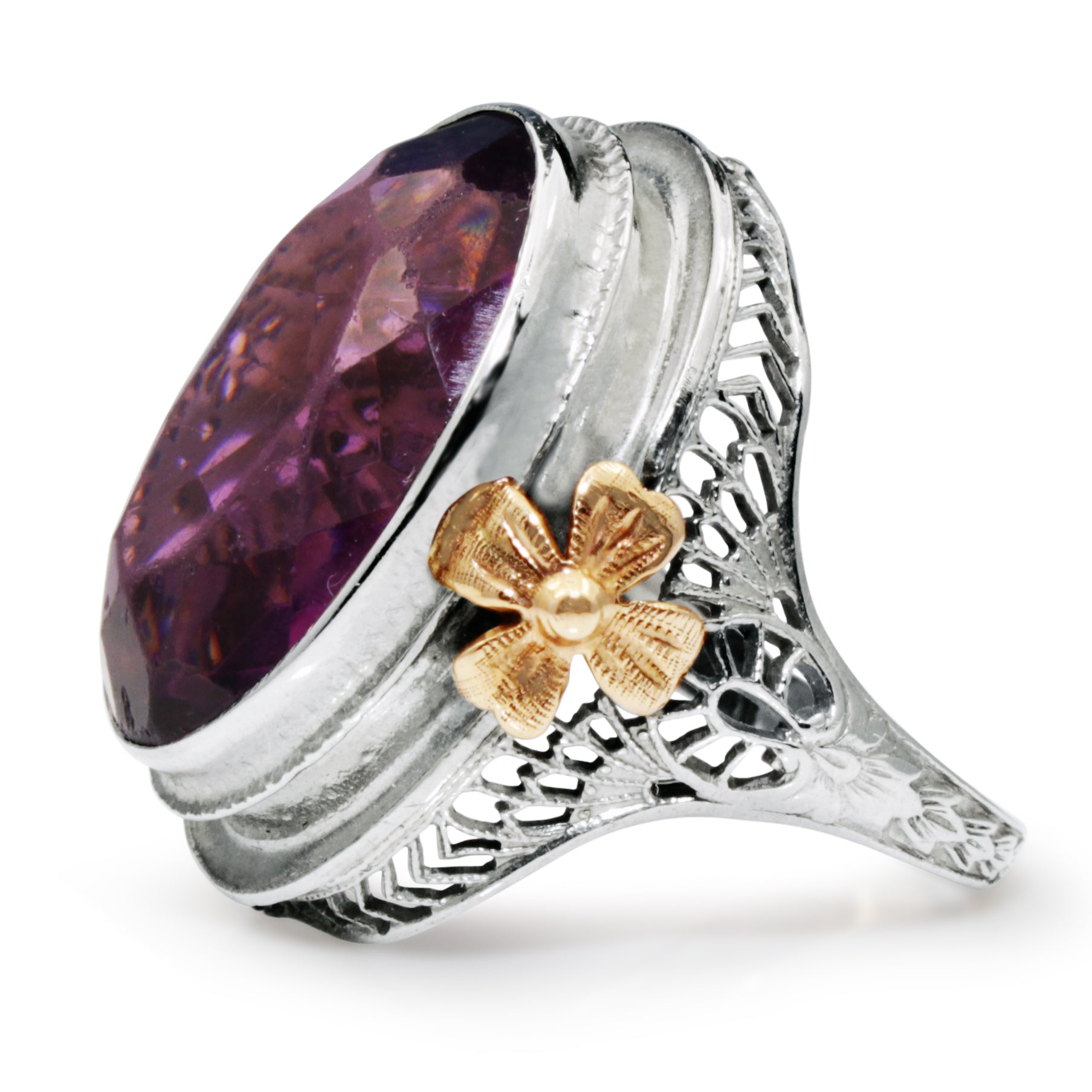 premium amethyst gemstone ring australia bridal jewellery