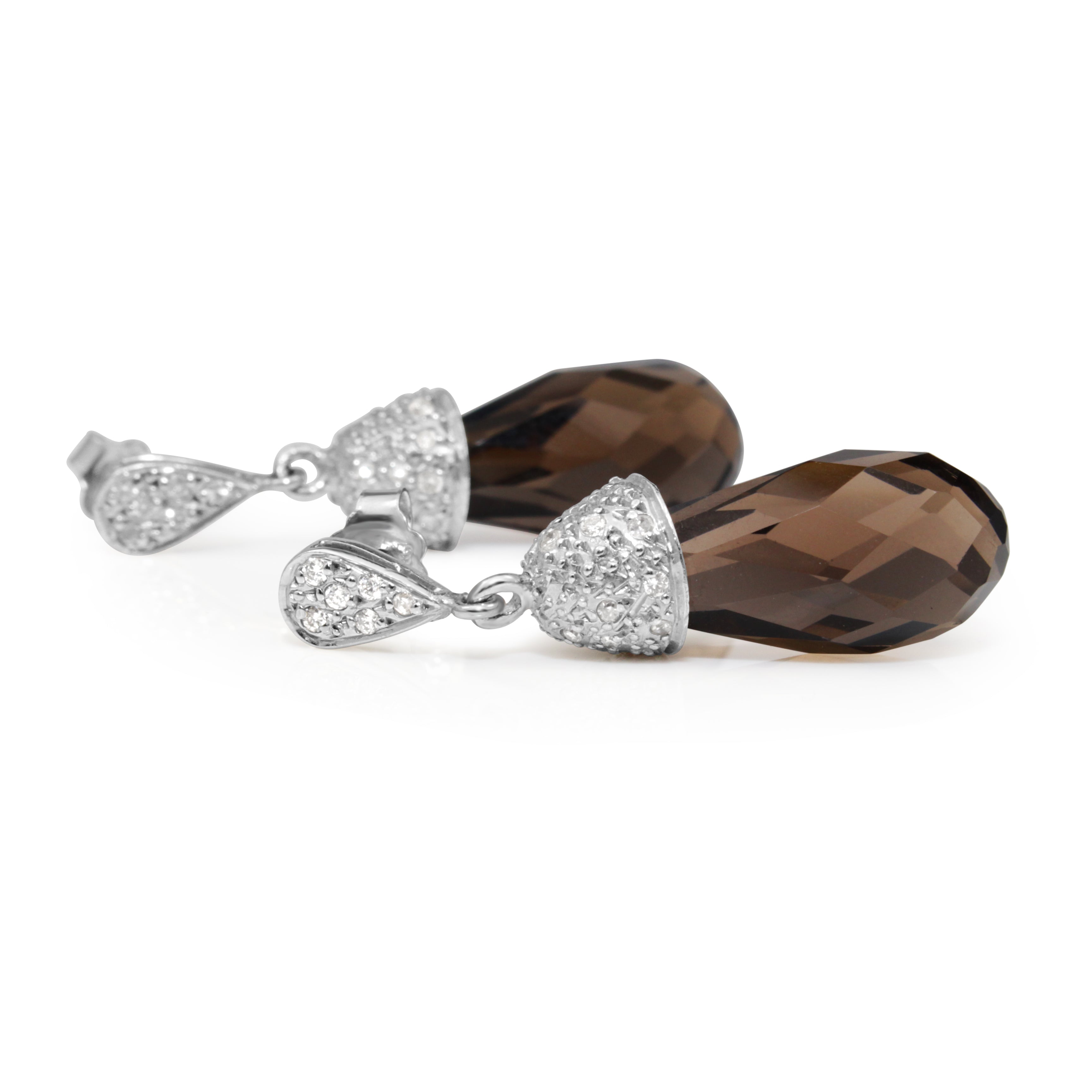 topaz gemstone earrings sparkle detail