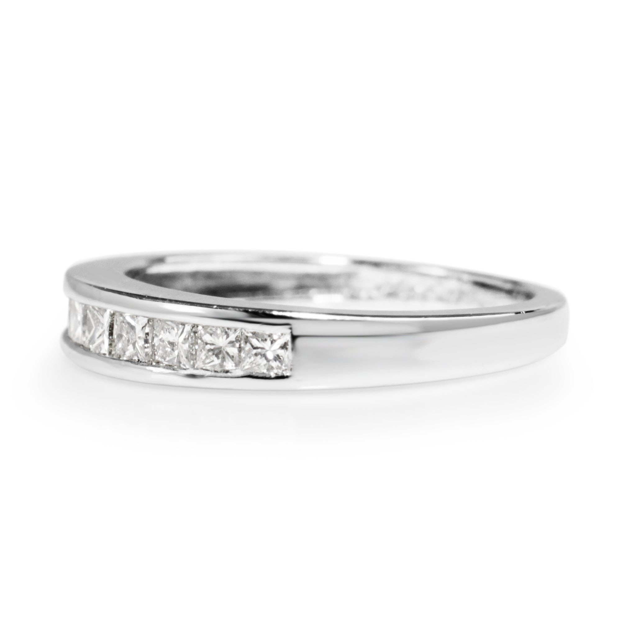 Platinum Channel Set Diamond Band