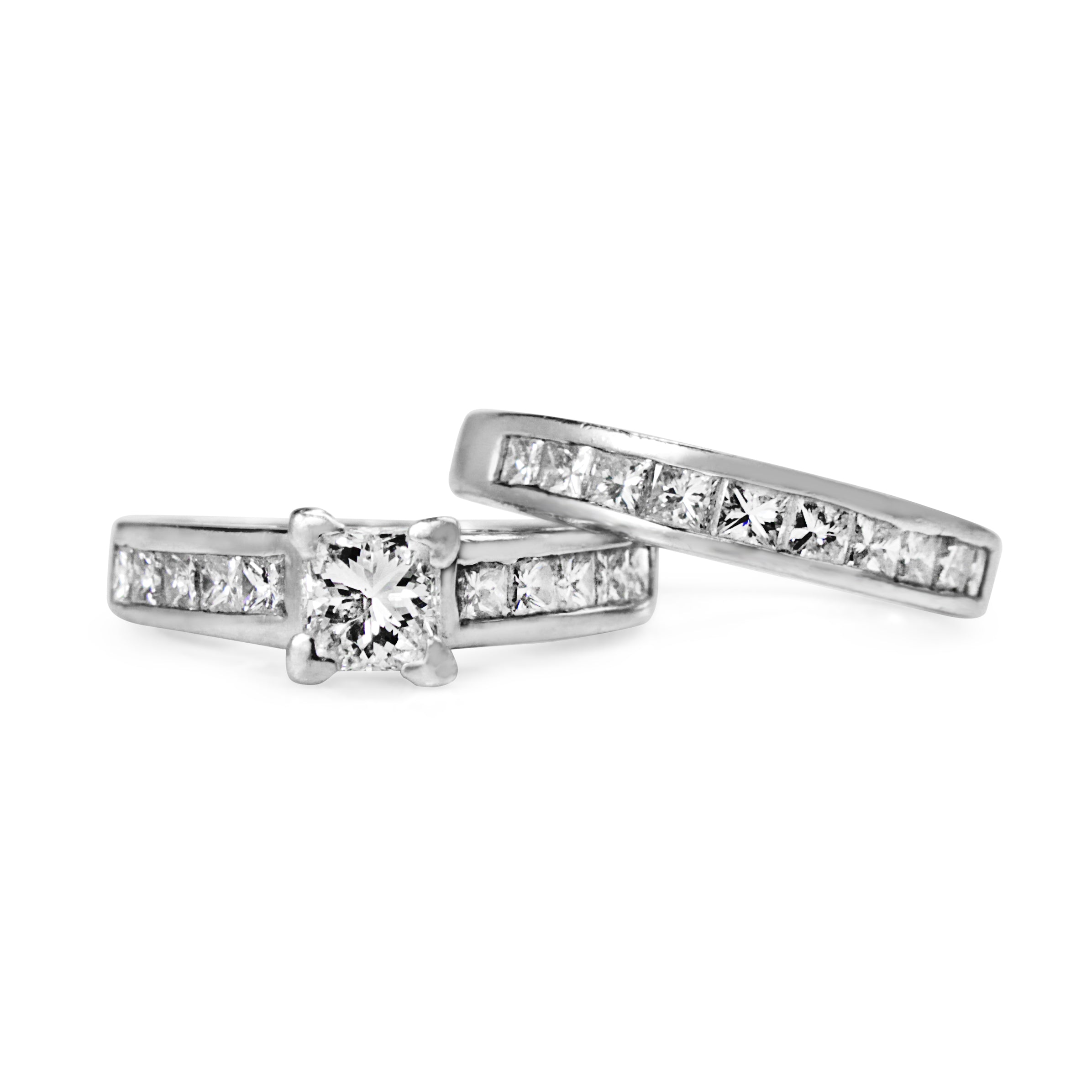 Platinum Princess Cut Diamond Solitaire Ring