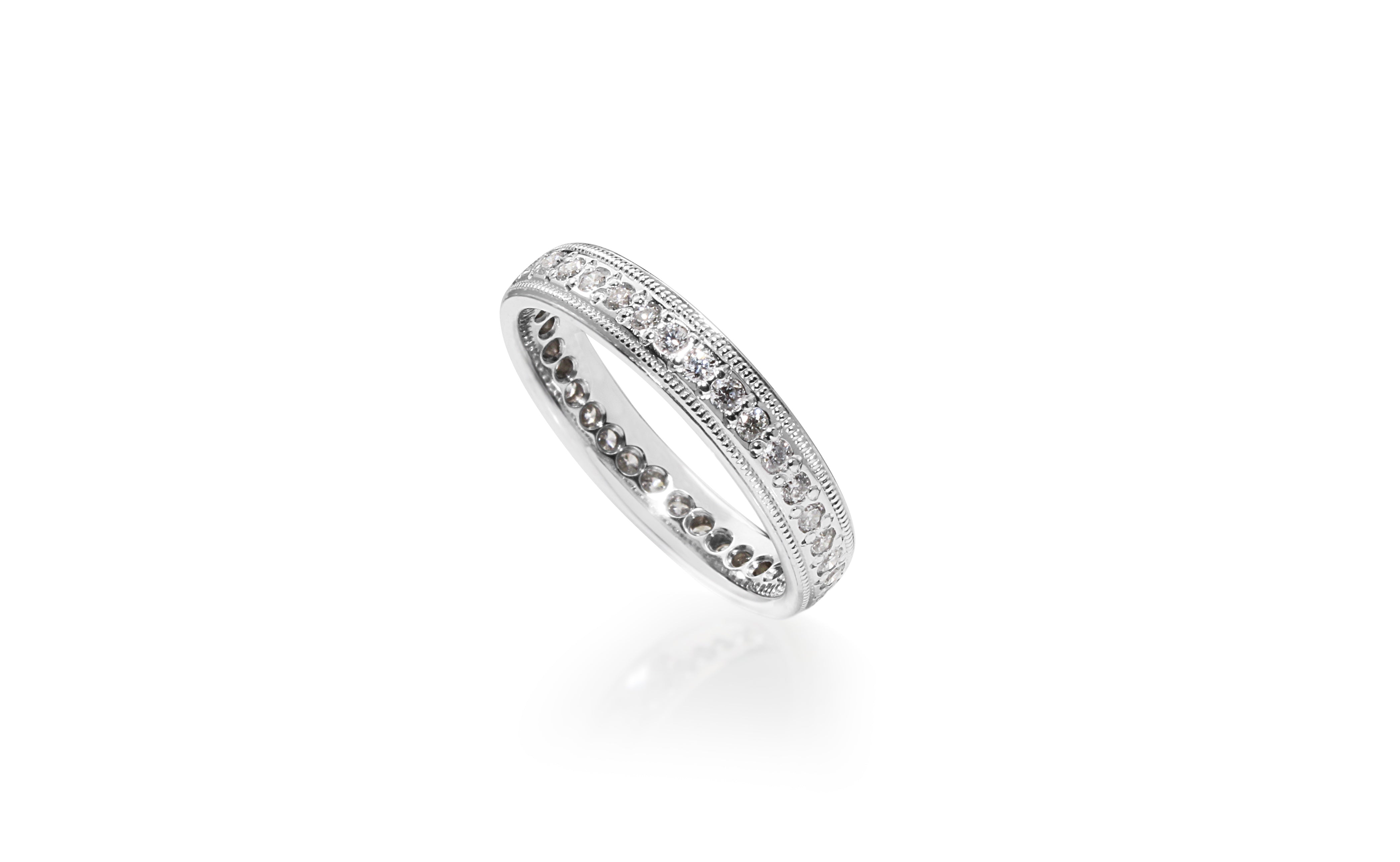 luxury diamond wedding band Melbourne jeweller