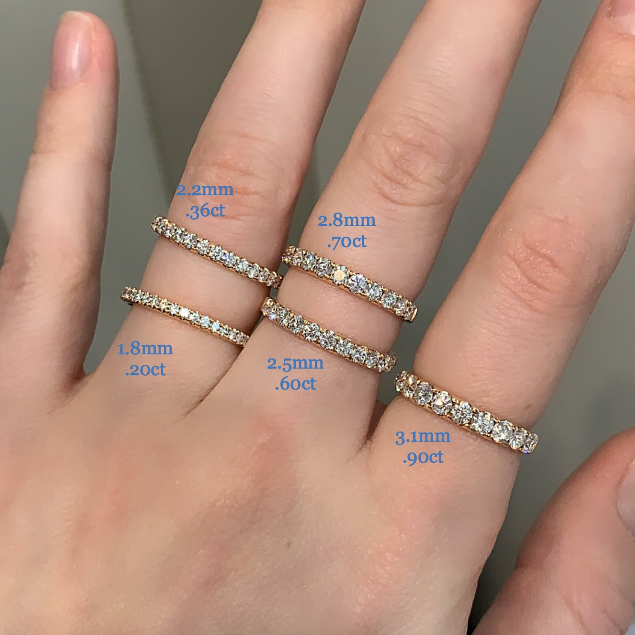 elegant diamond wedding band Melbourne jeweller