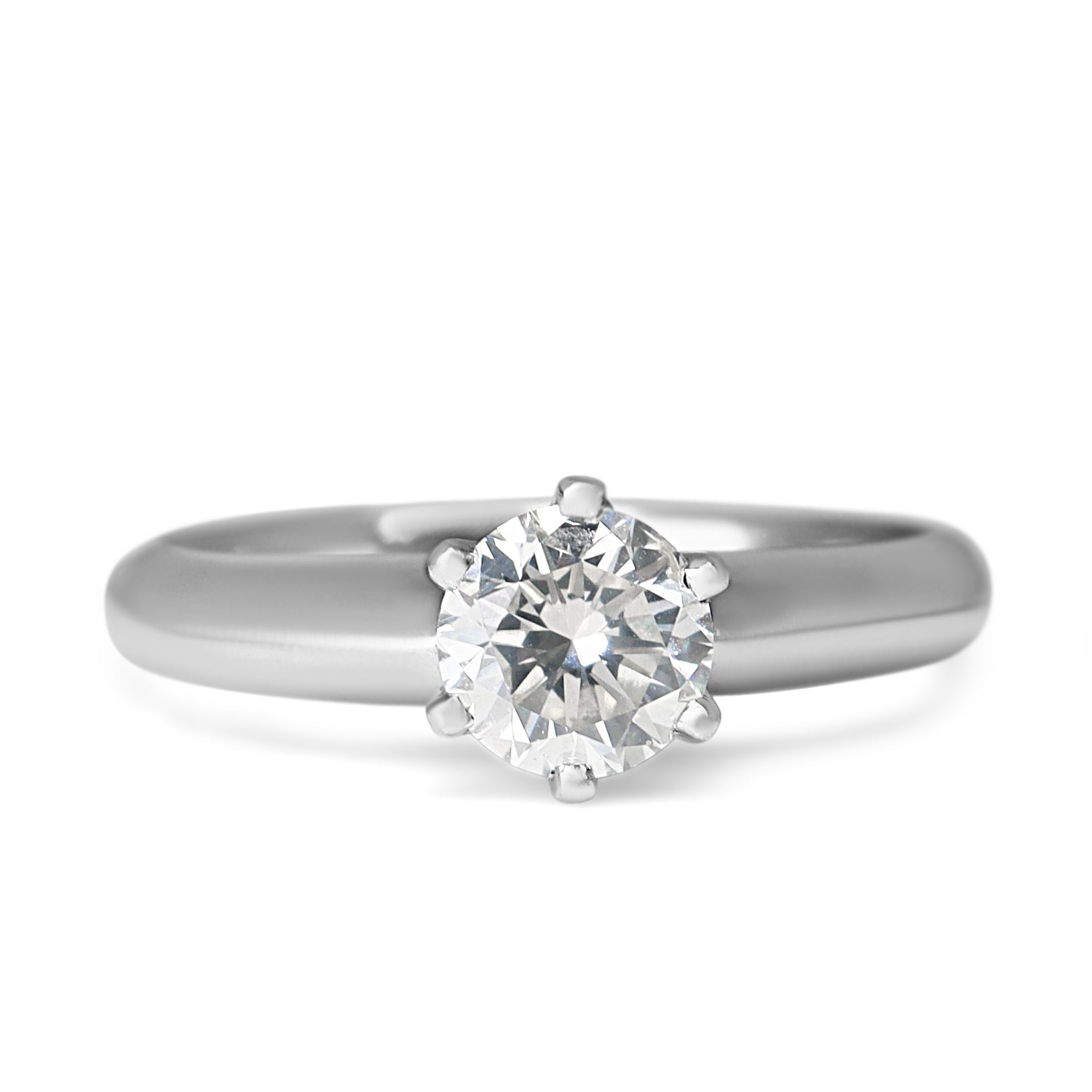 18ct White Gold .75ct Diamond Solitaire Ring - Burlington Jewellery