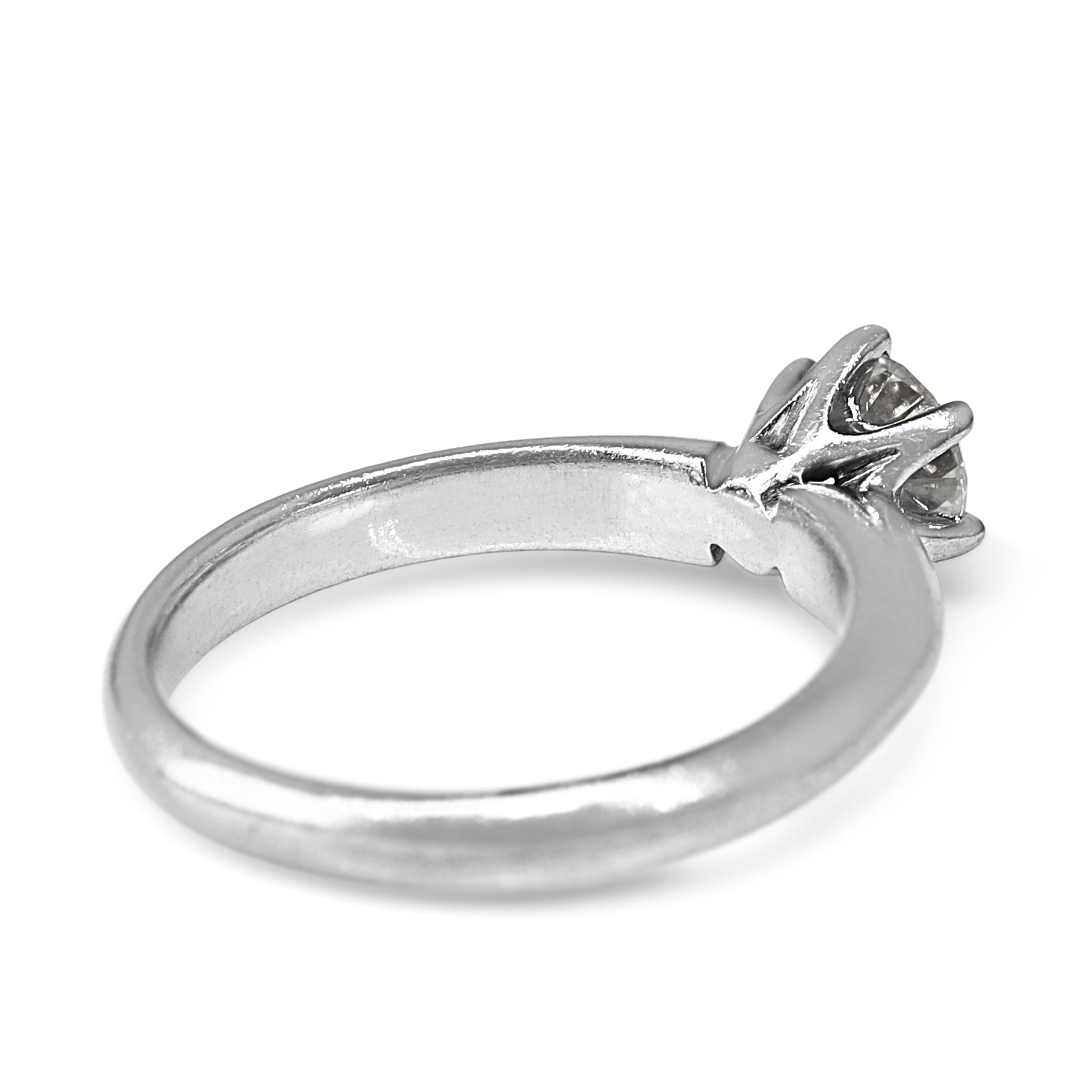 18ct White Gold .75ct Diamond Solitaire Ring - Burlington Jewellery