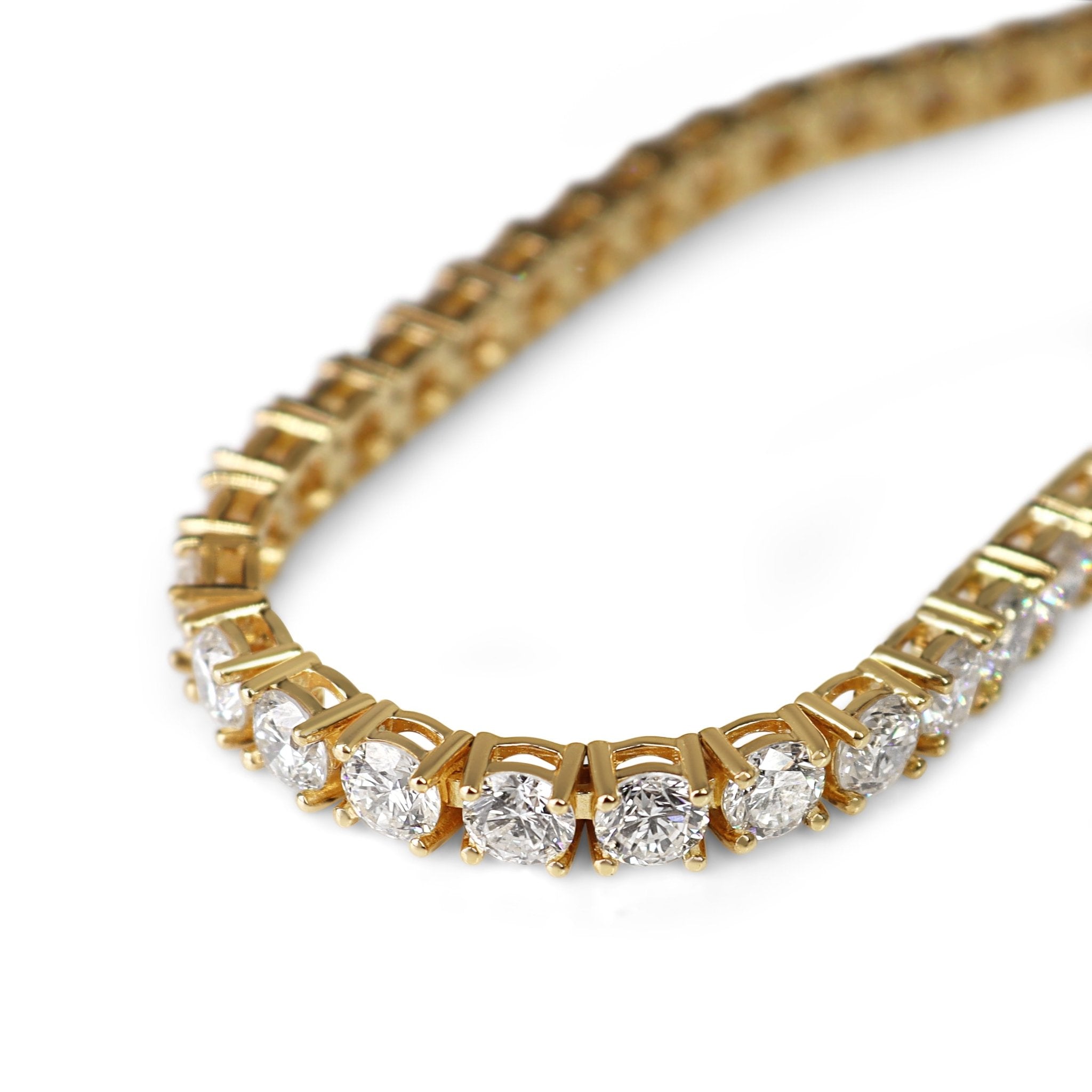 18ct Yellow Gold 7.25ct Lab Grown Diamond Bracelet - Burlington Jewellery