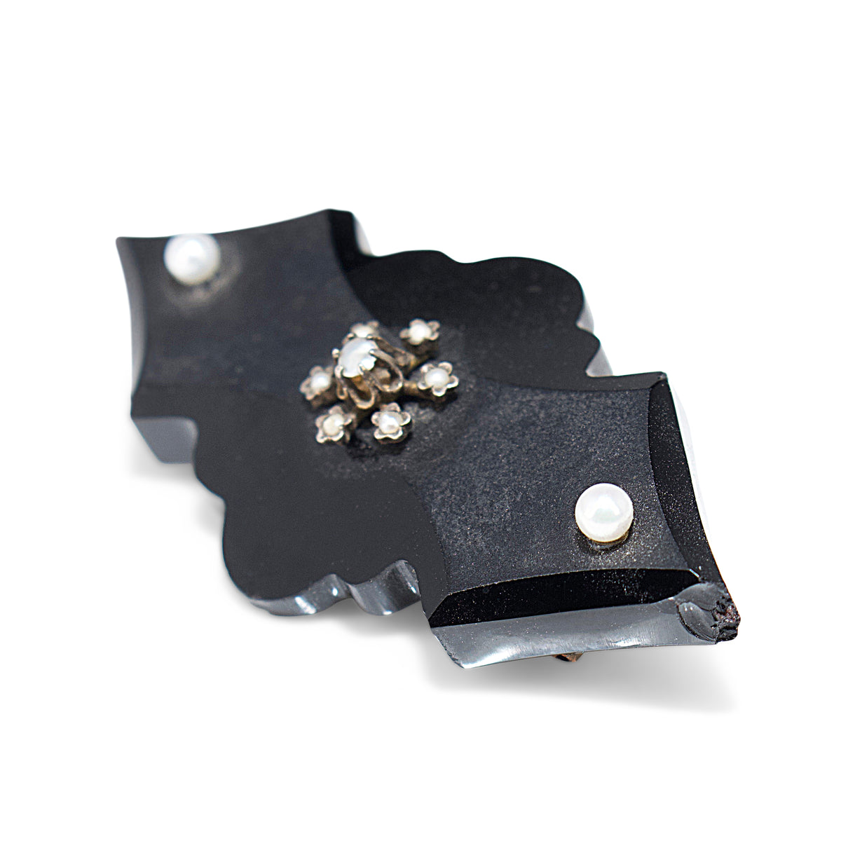 14ct Yellow Gold Antique Seed Pearl Brooch