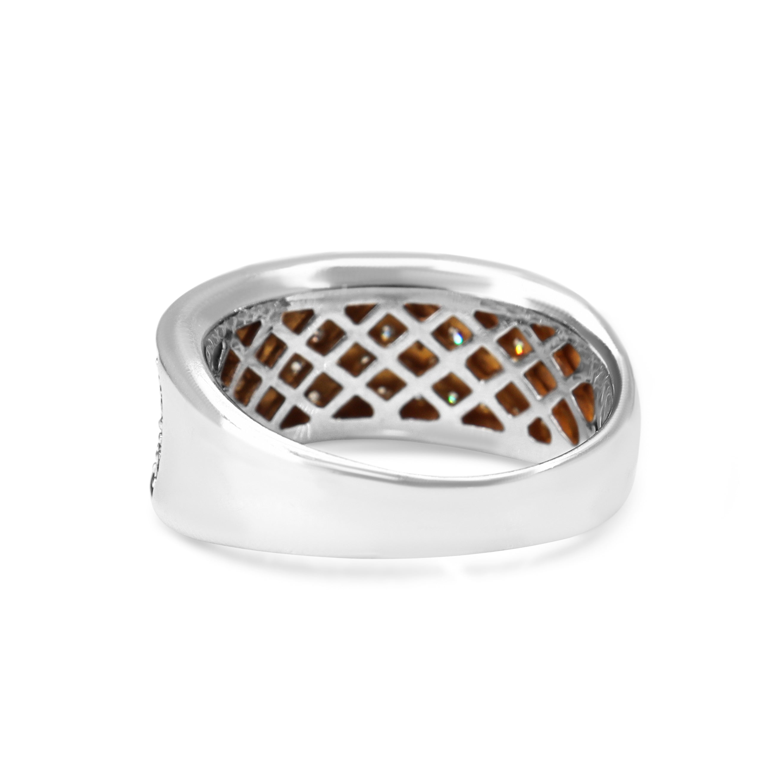 18ct White Gold Diamond Pavé Band Ring