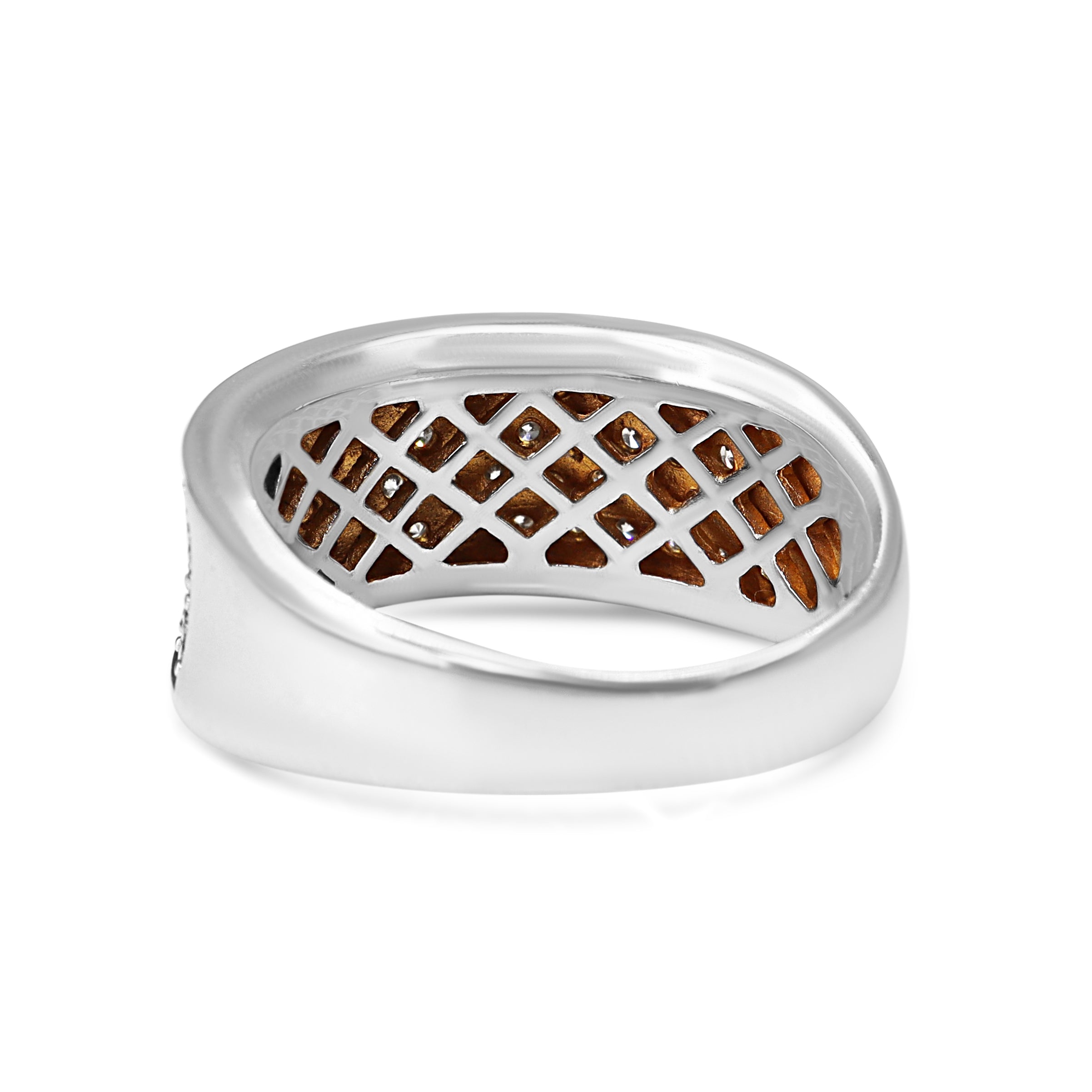 18ct White Gold Diamond Pavé Band Ring