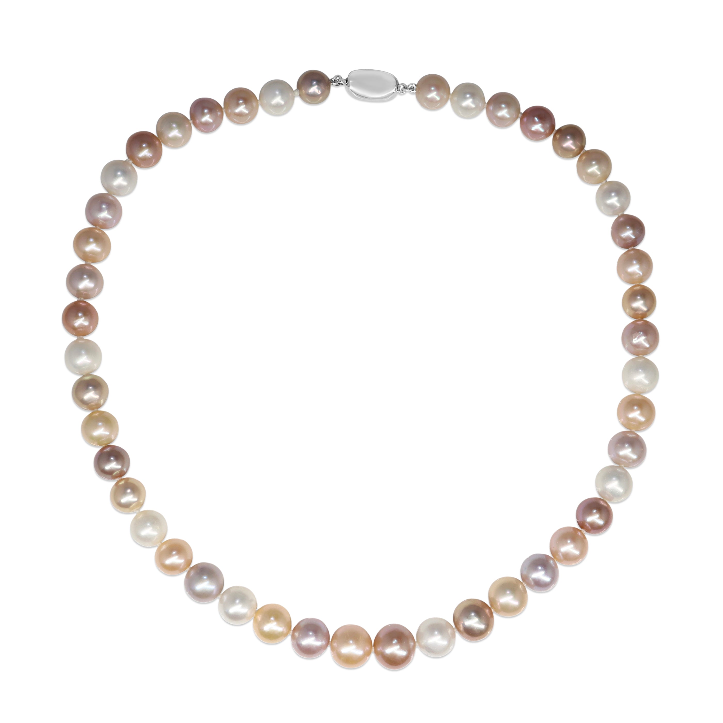 18ct White Gold Multi Colour South Sea Pearl Strand Necklace