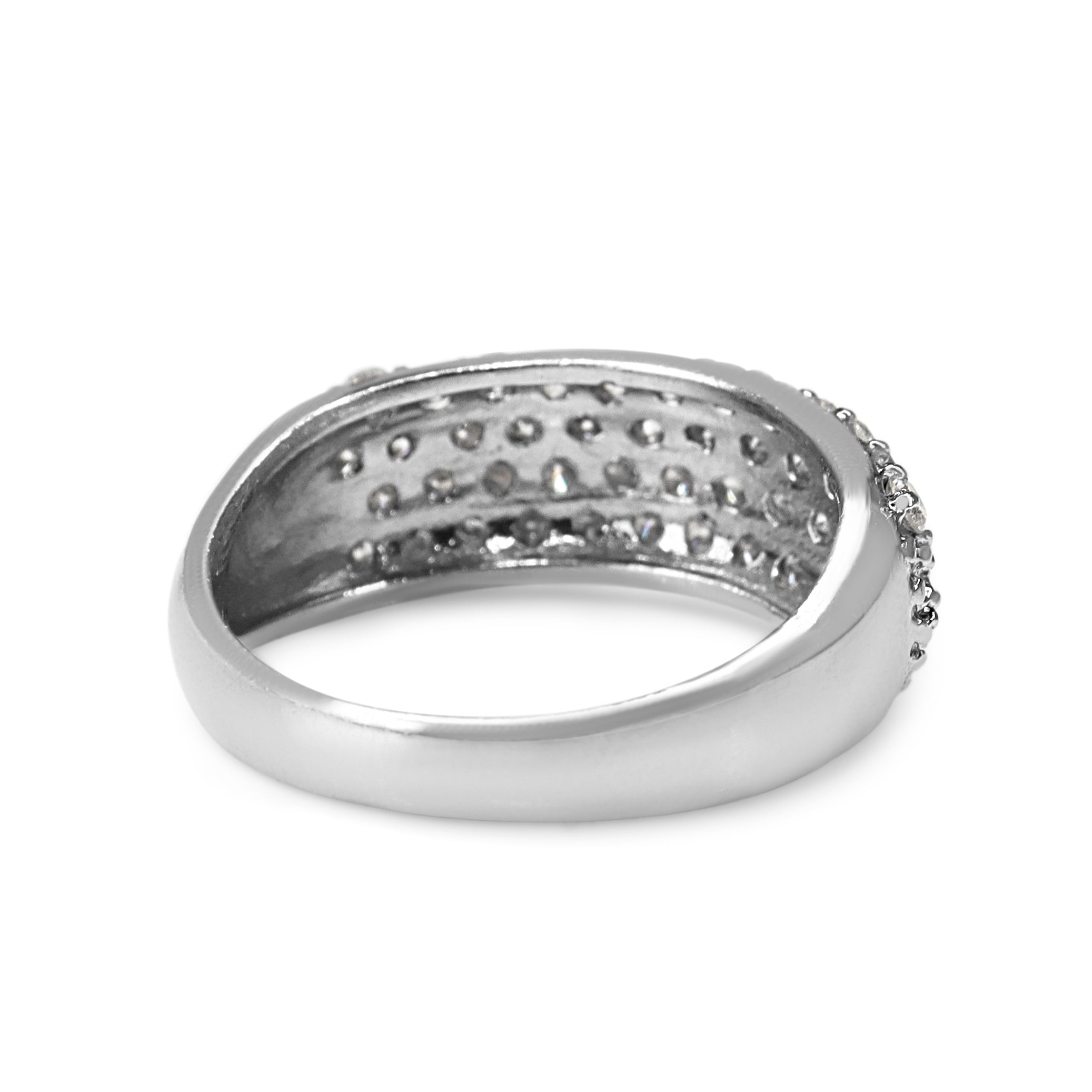 Platinum Diamond Pavé Band Ring