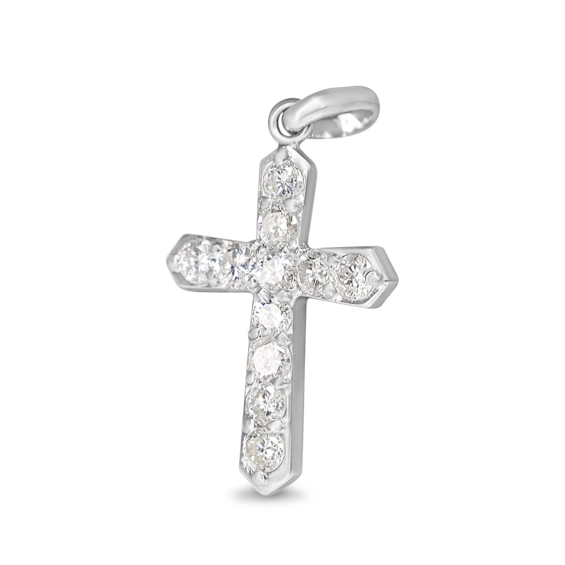 Platinum .50ct Diamond Cross Pendant