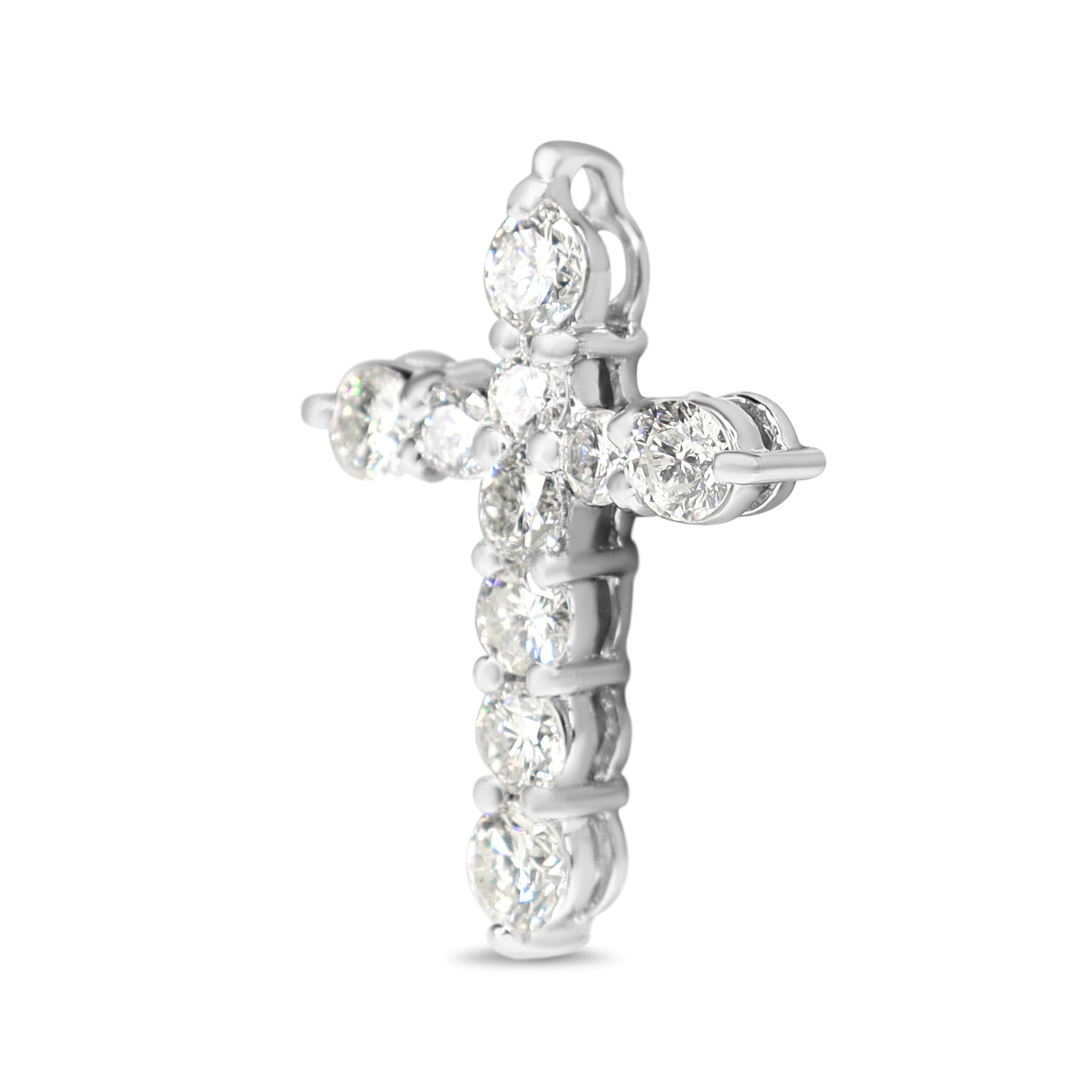 Platinum 1.00ct Diamond Cross Pendant