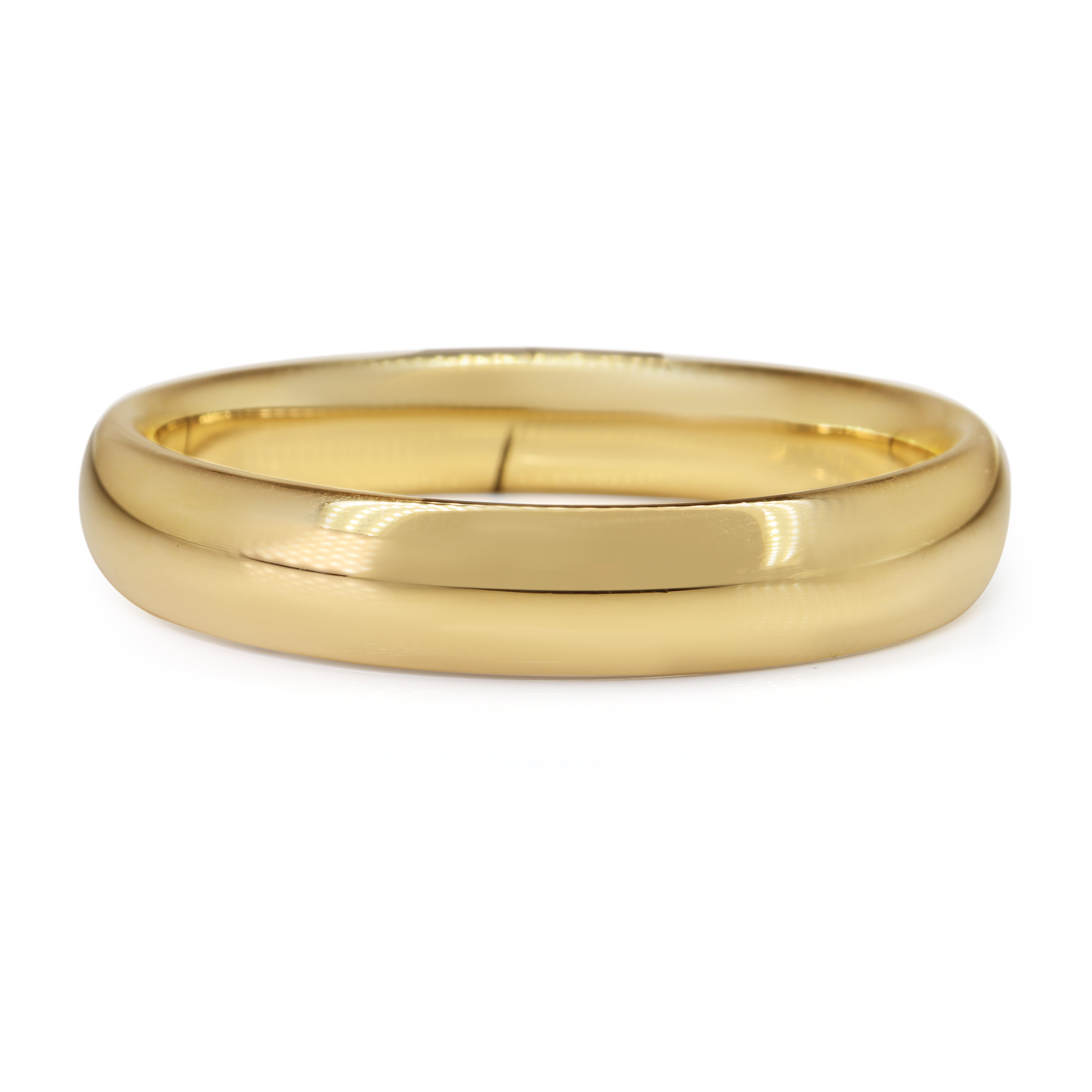 9ct Yellow Gold Hollow Thick Bangle