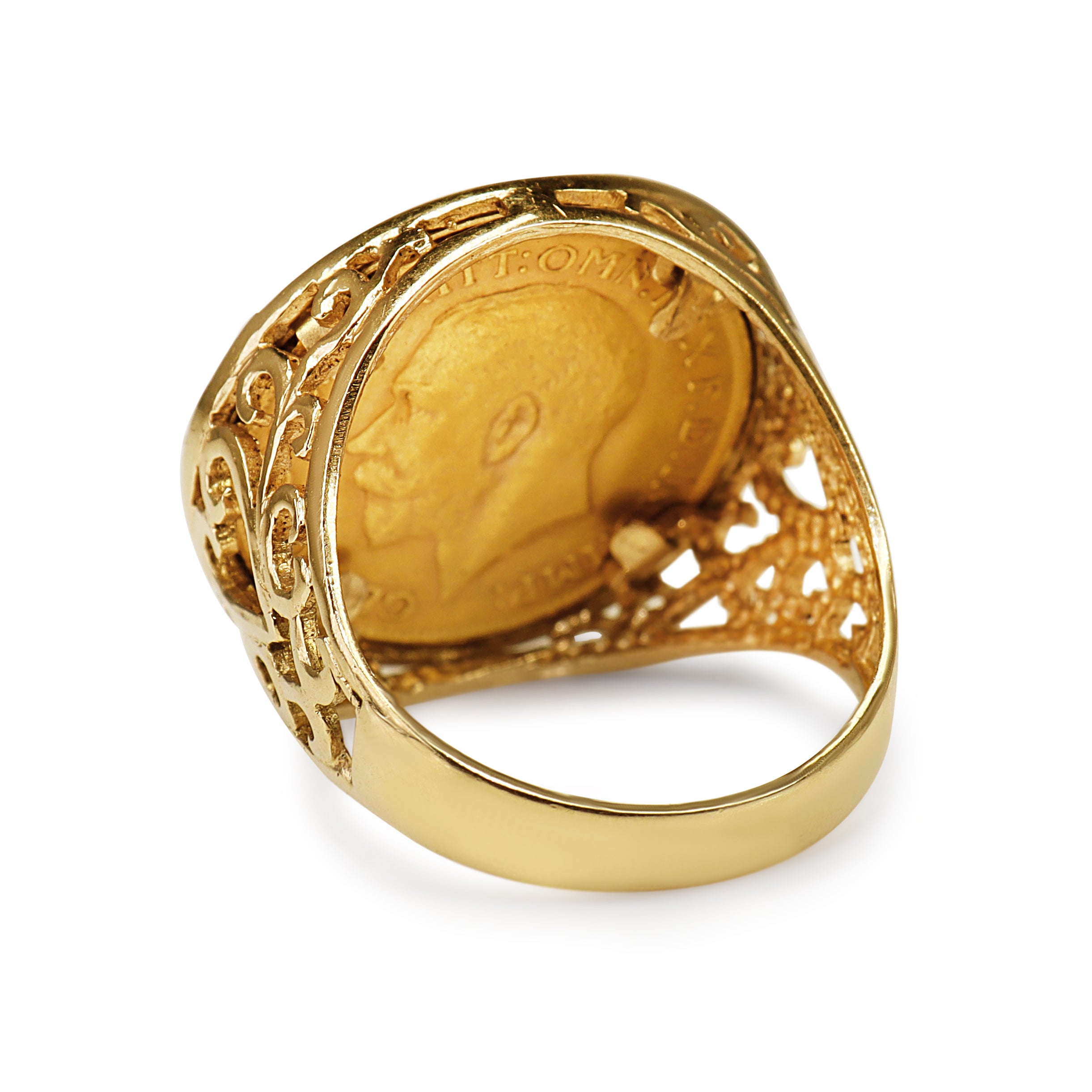 9ct Yellow Gold Mount with 22ct Sovereign from 1912