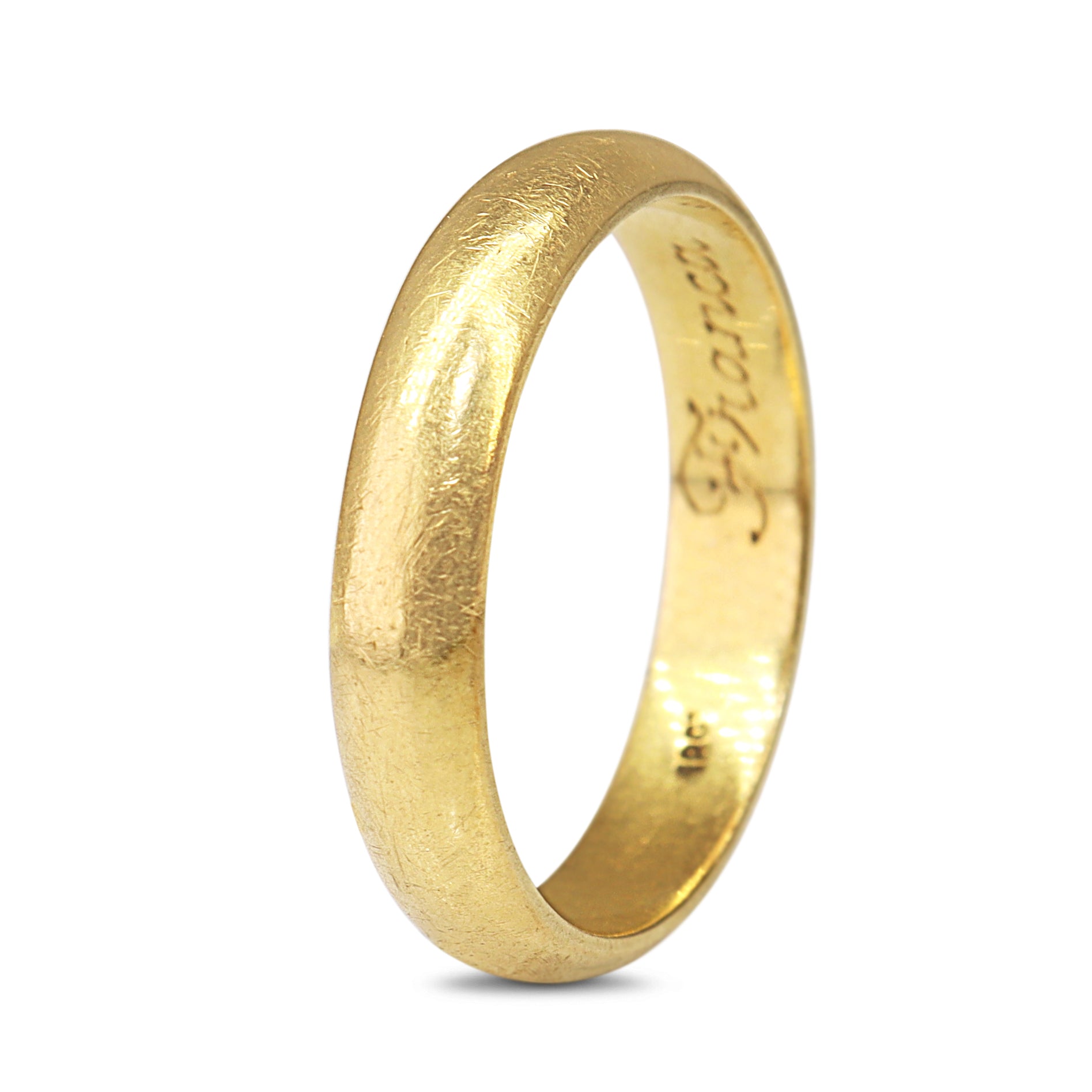 18ct Yellow Gold Domed 5mm Band Ring