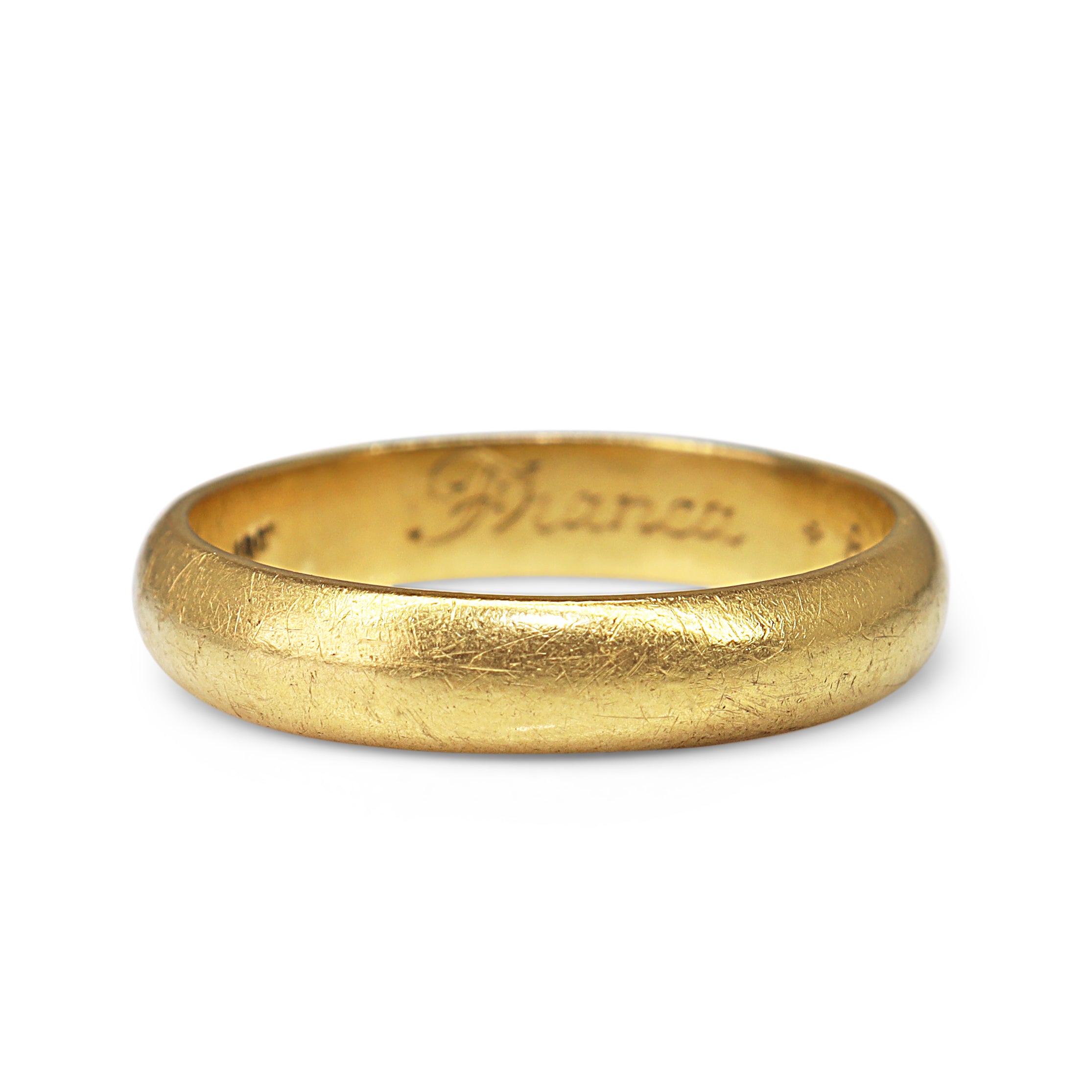 18ct Yellow Gold Domed 5mm Band Ring