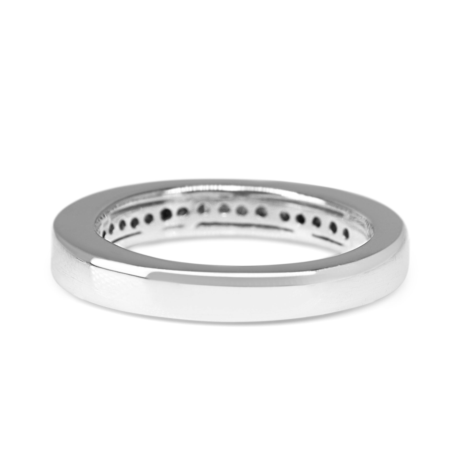 18ct White Gold Baguette Diamond Band Ring