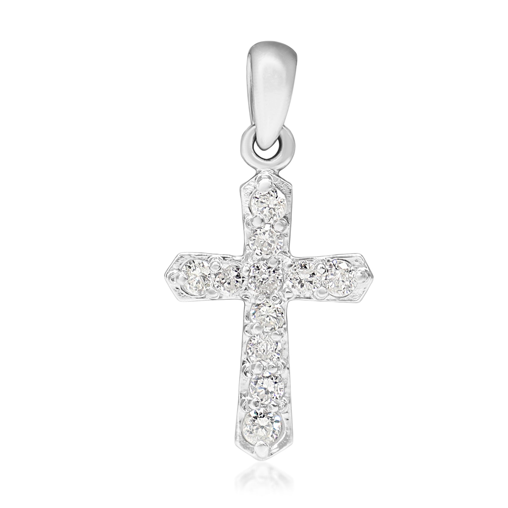 Platinum .30ct Diamond Cross Pendant