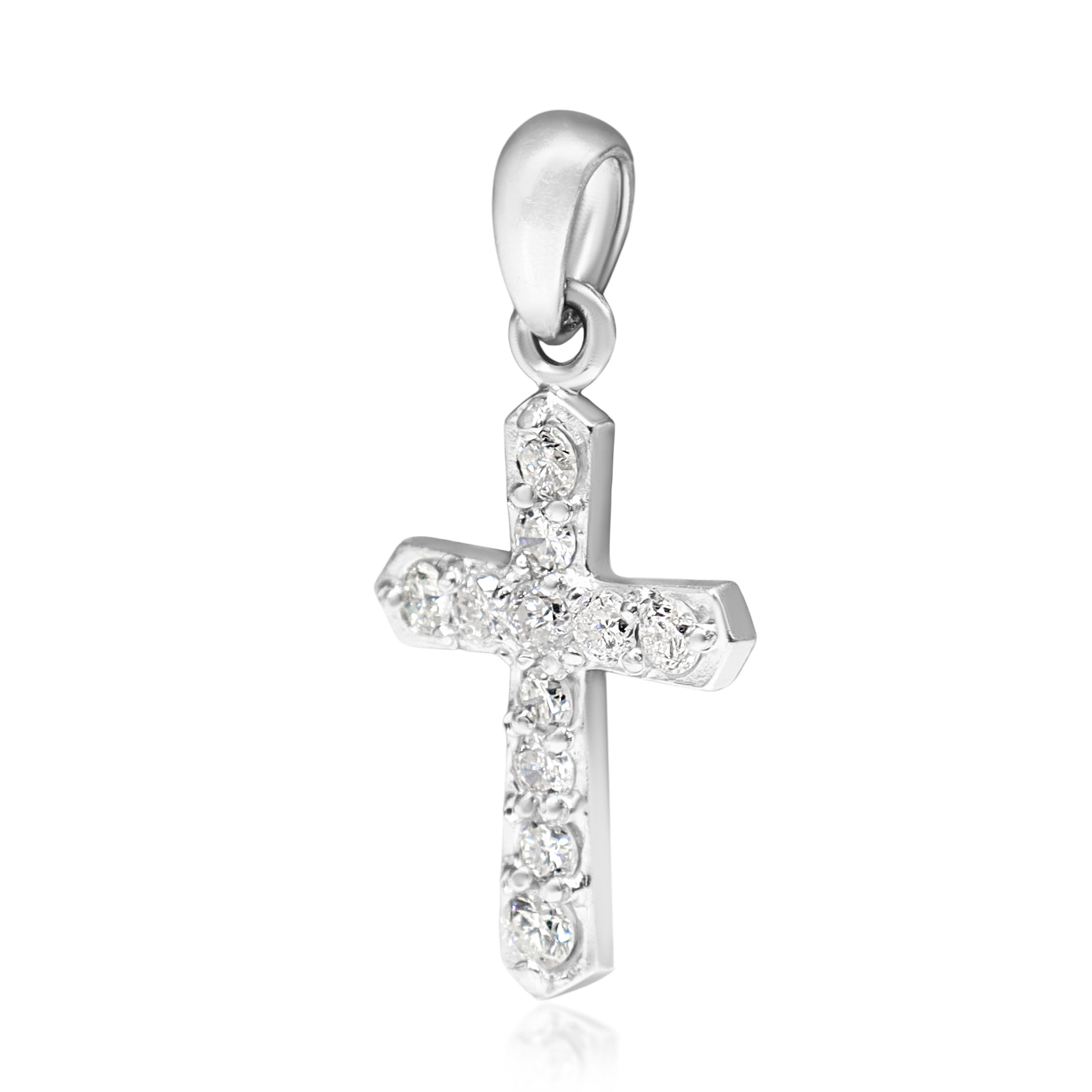 Platinum .30ct Diamond Cross Pendant