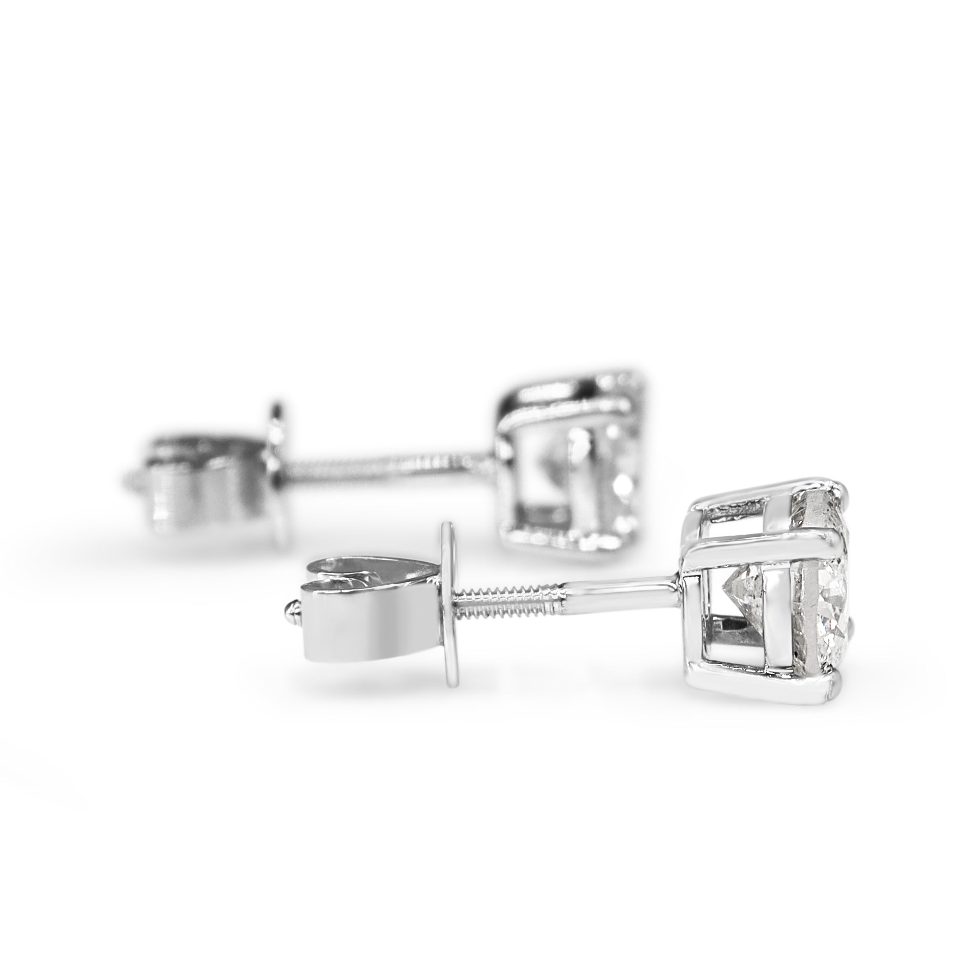 14ct White Gold 1.70ct Diamond Stud Earrings