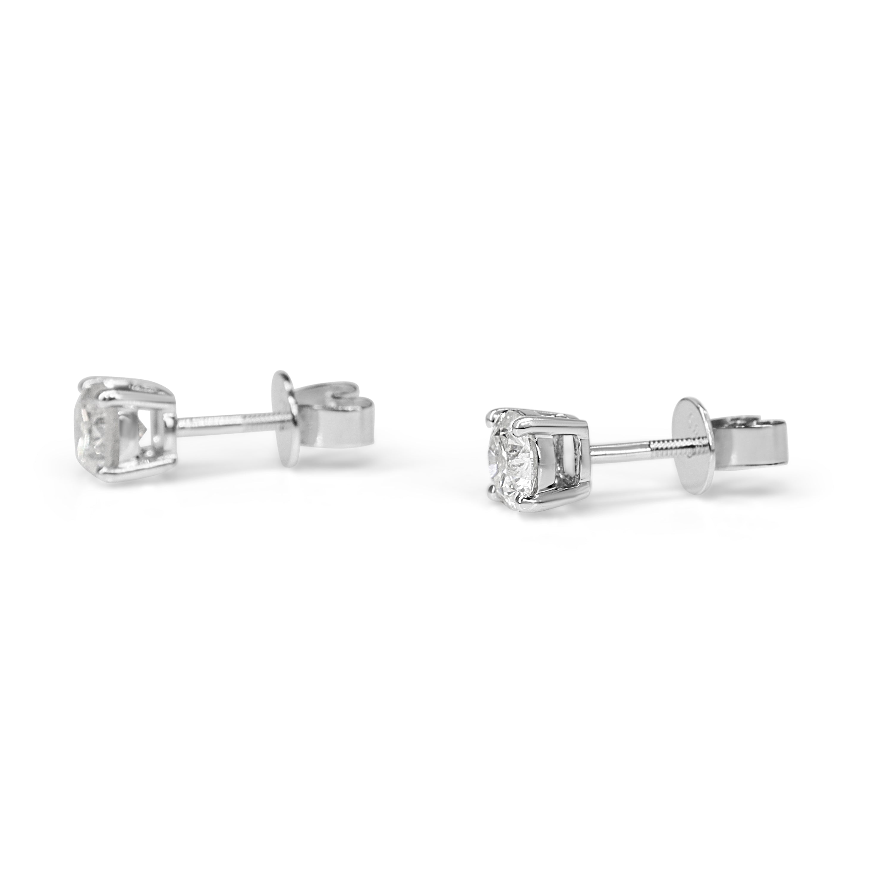 14ct White Gold 1.00ct Diamond Stud Earrings
