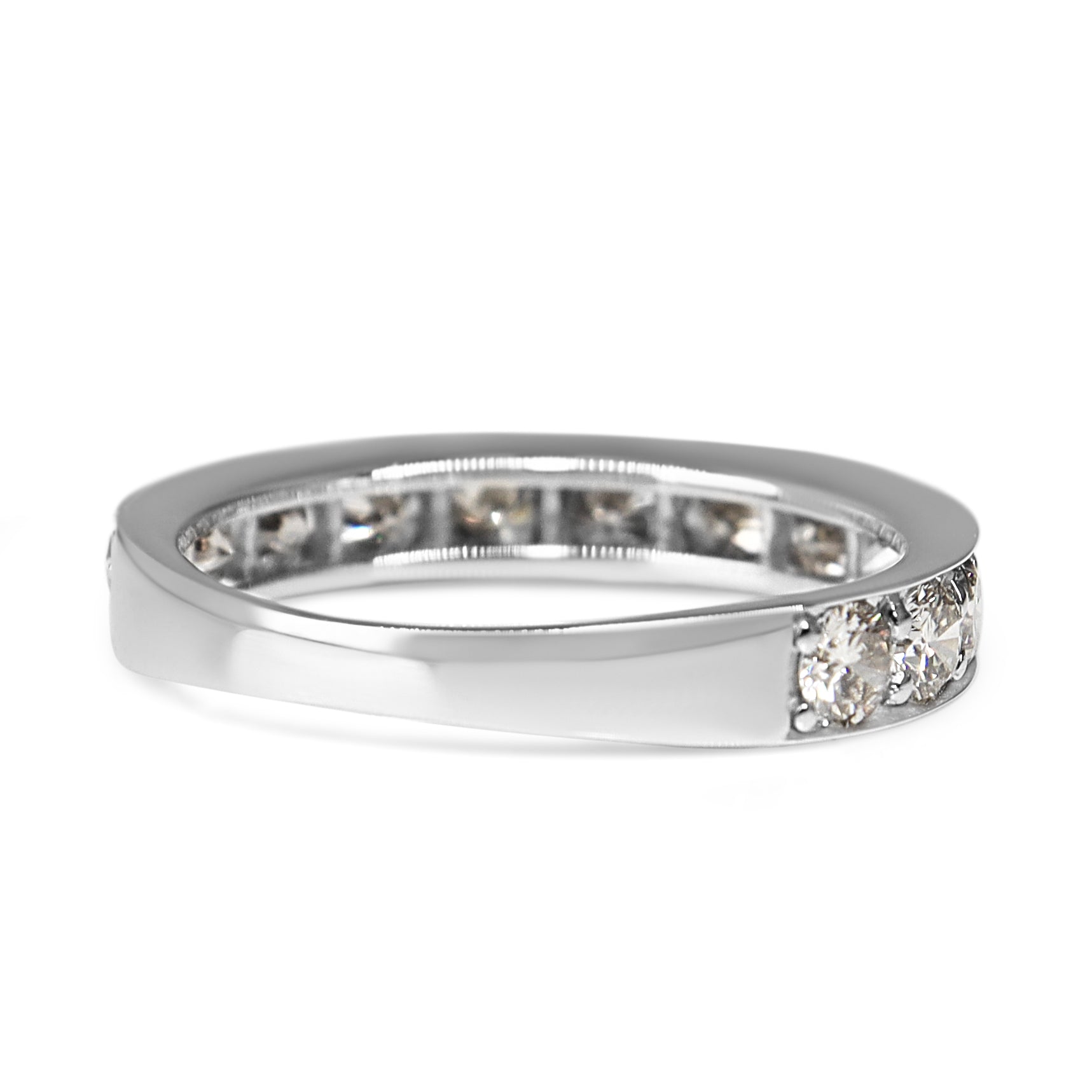 Platinum 1.00ct Diamond Band Ring