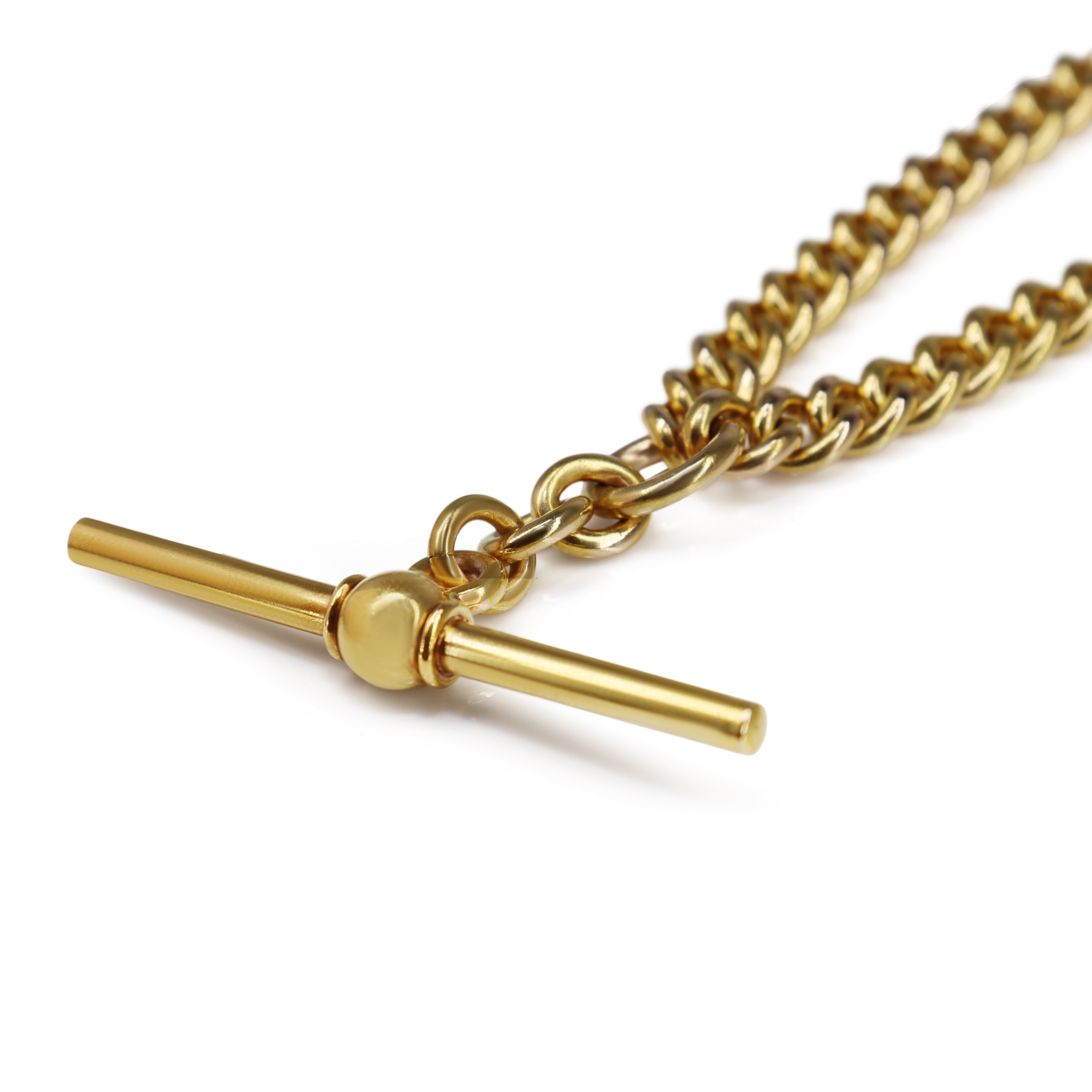 15ct Yellow Gold Rare Antique Fob Chain Necklace