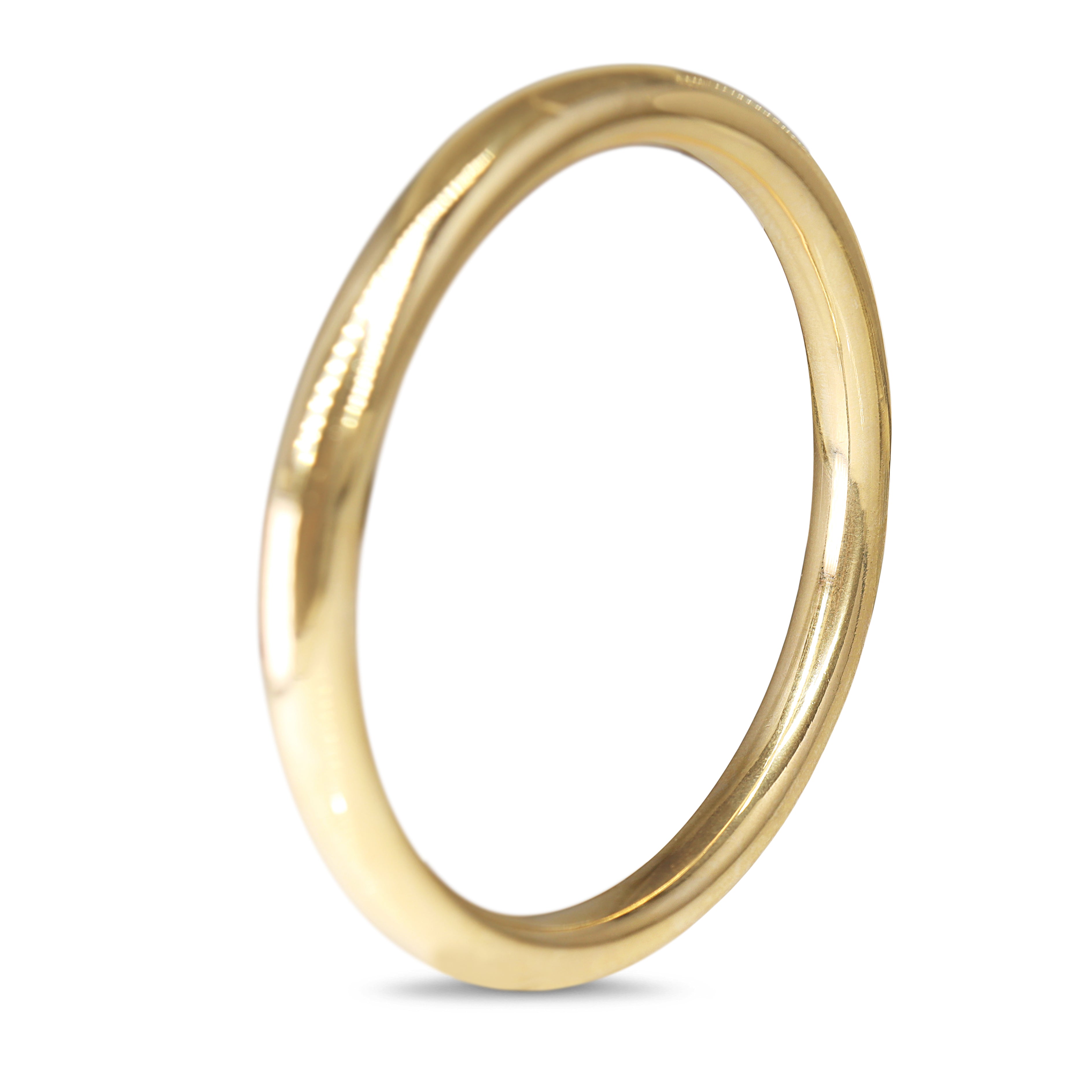 9ct Yellow Gold Hollow Golf Bangle