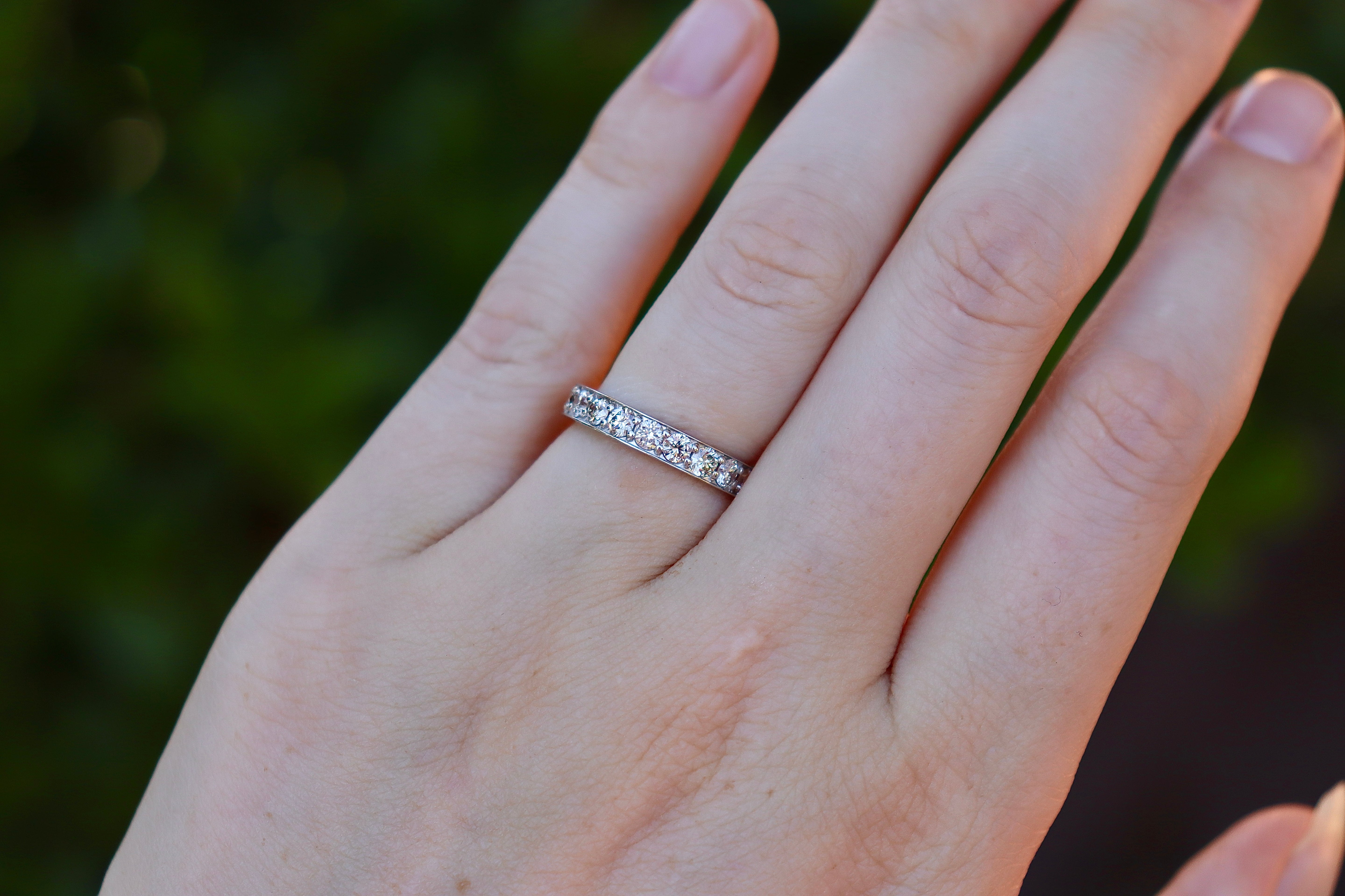 Platinum 1.00ct Diamond Band Ring