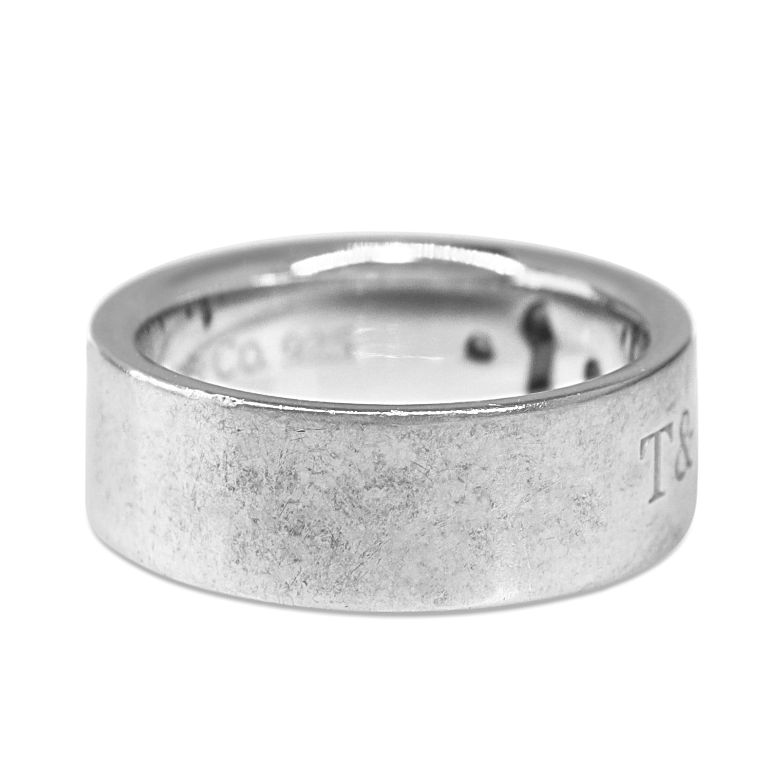 Silver Tiffany and Co Diamond Ring