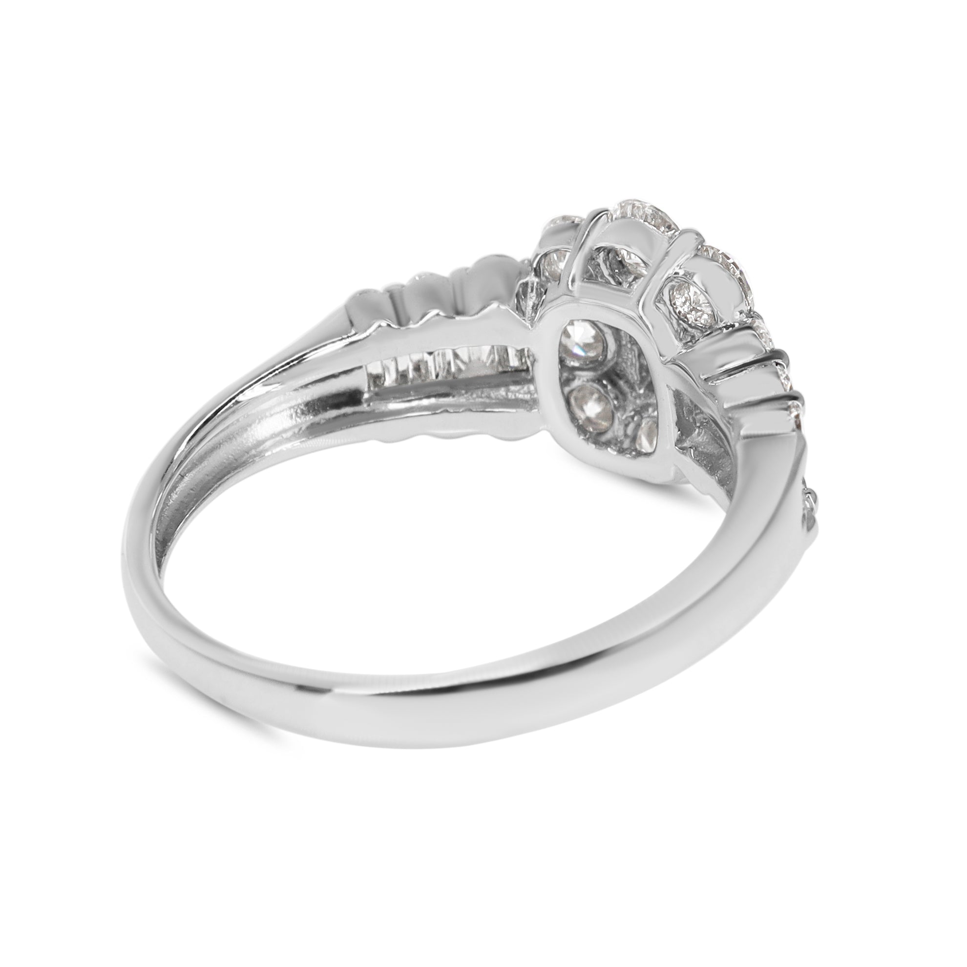 Platinum Emerald Cut, Brilliant and Baguette Diamond Ring