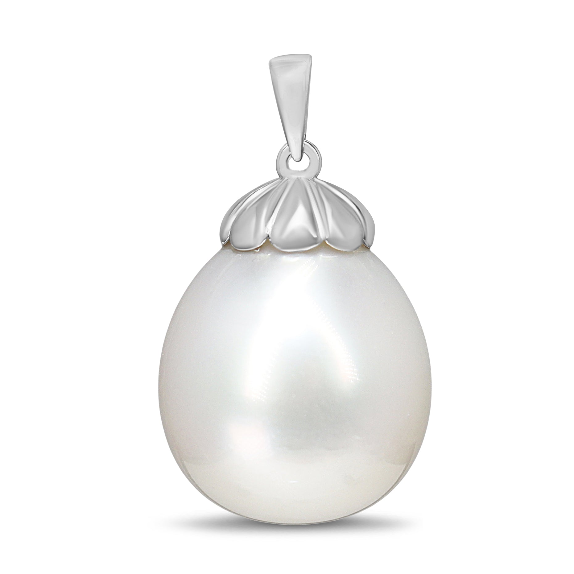 18ct White Gold 14.5mm South Sea Pearl Pendant