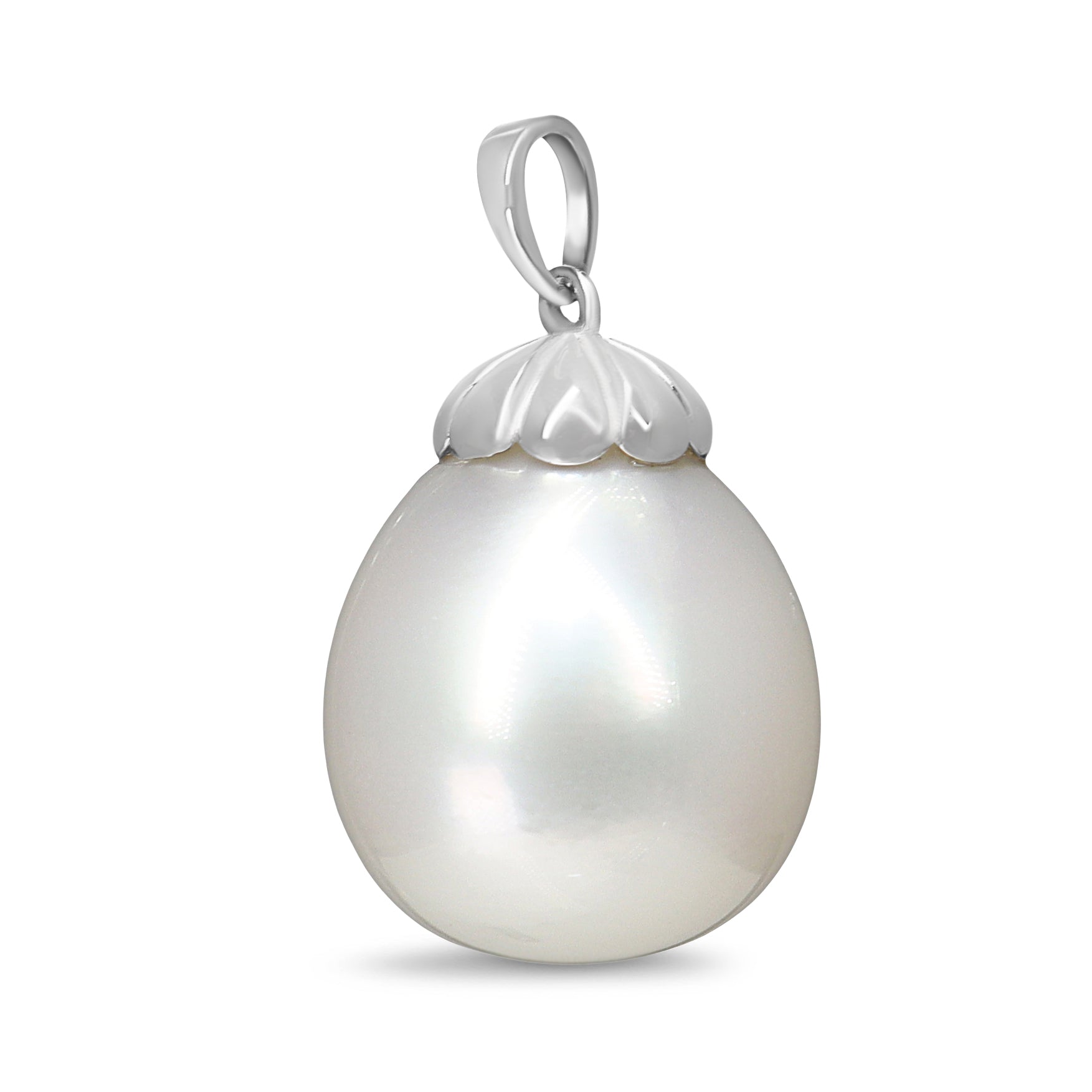 18ct White Gold 14.5mm South Sea Pearl Pendant