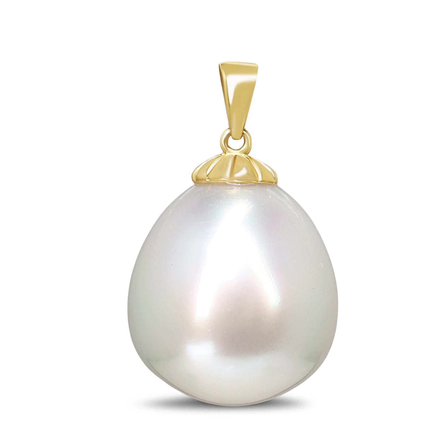 18ct Yellow Gold 13mm South Sea Pearl Pendant