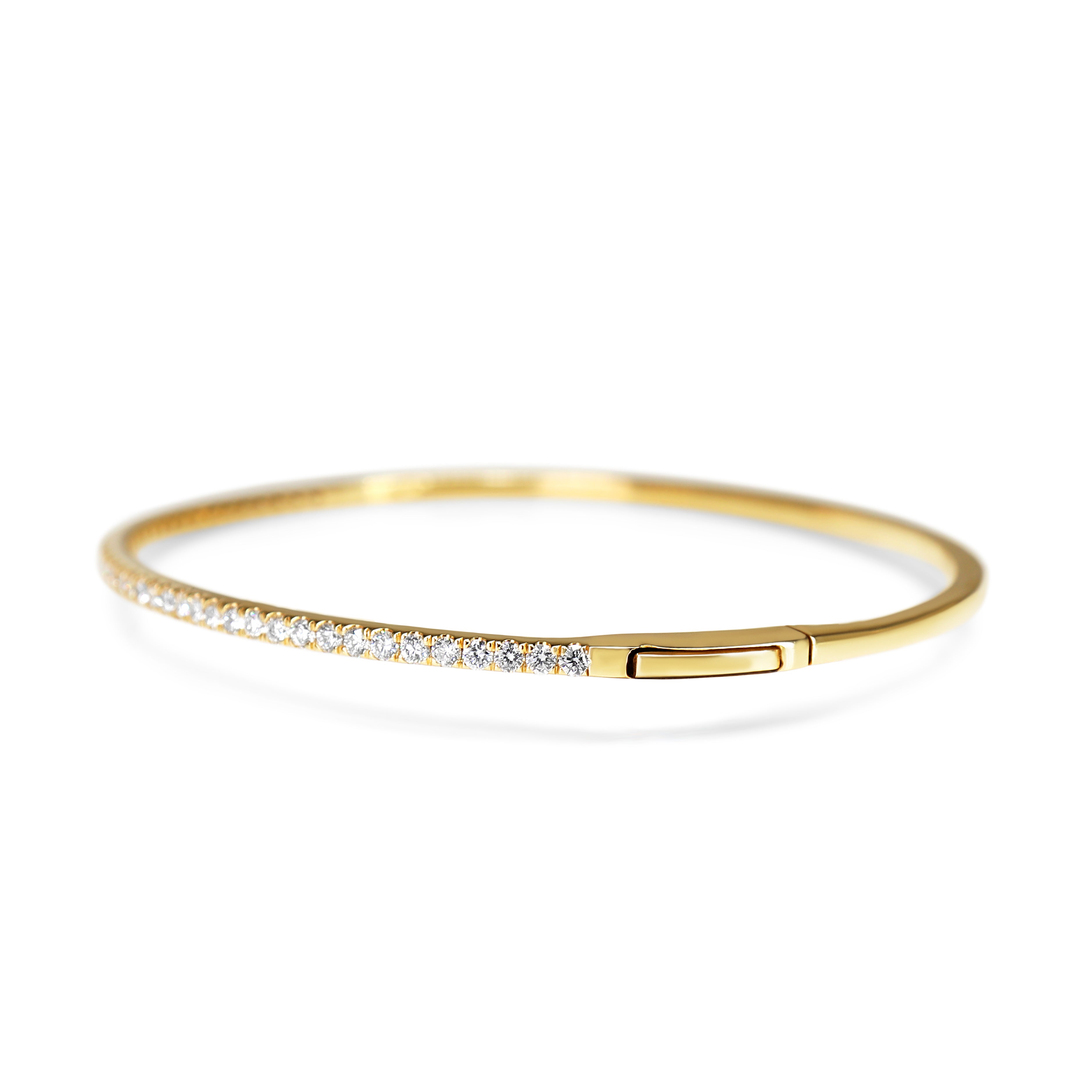 18ct Yellow Gold Fine Diamond Bangle