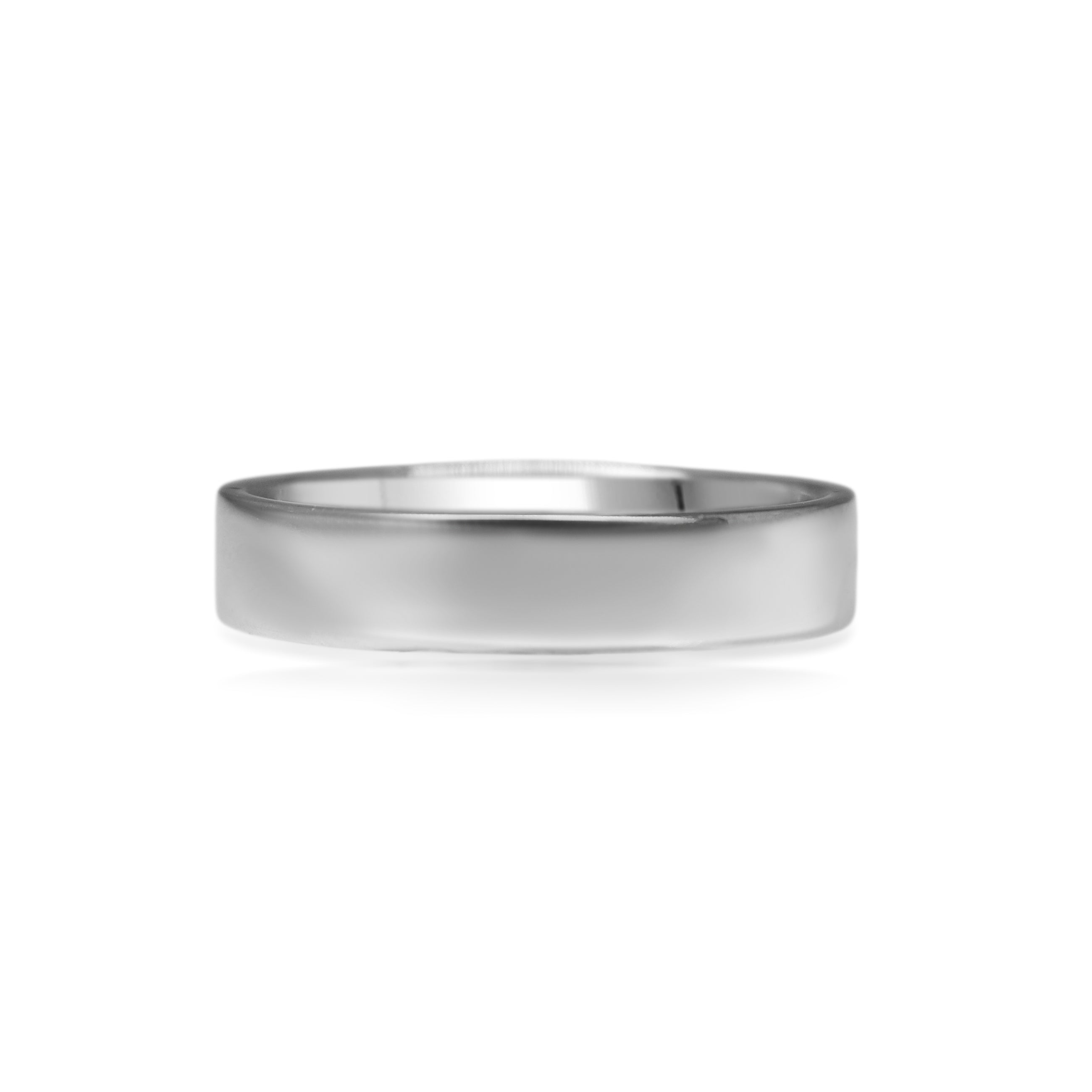 18ct White Gold 3.7mm Flat Band Ring