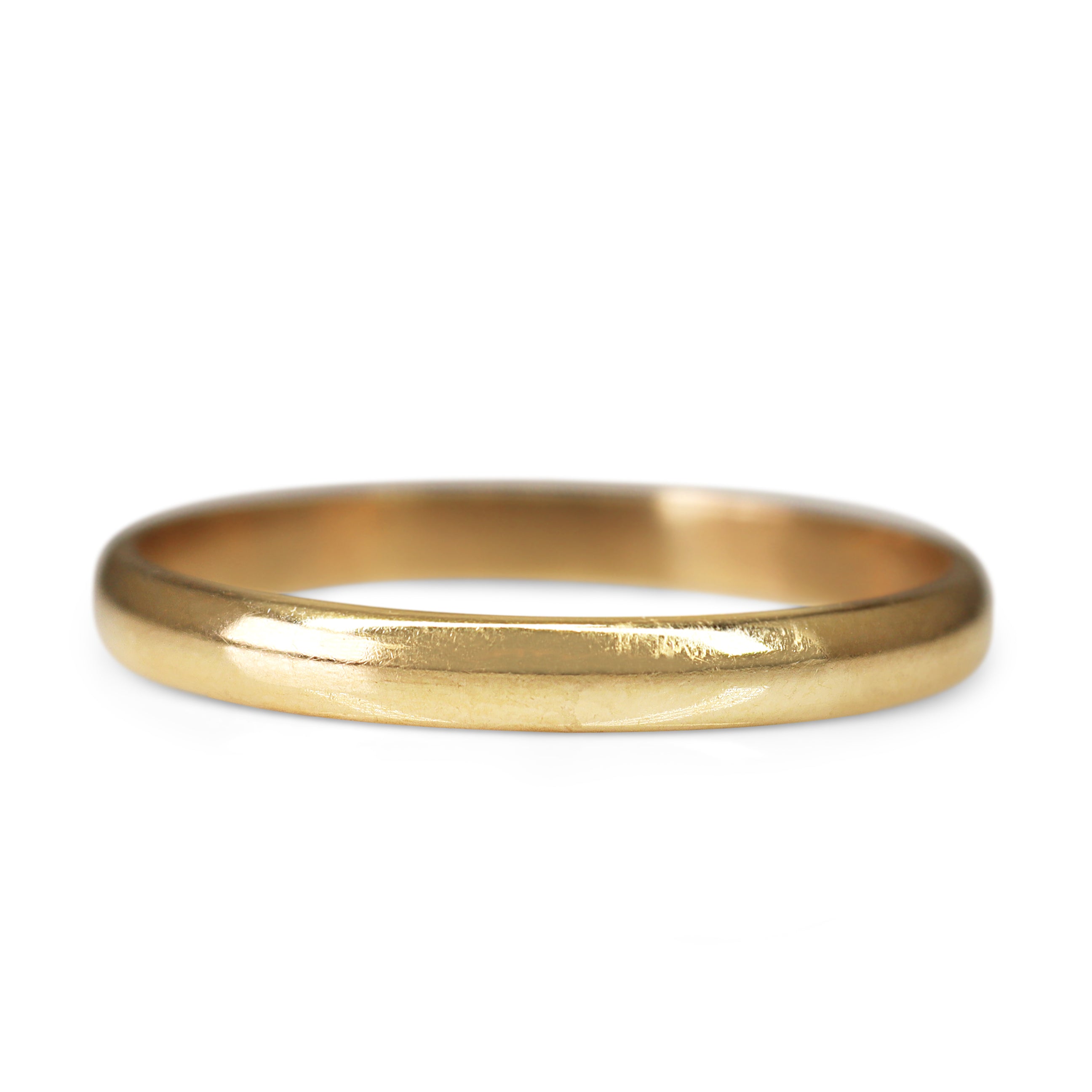 9ct Yellow Gold Plain 2.9mm Band Ring