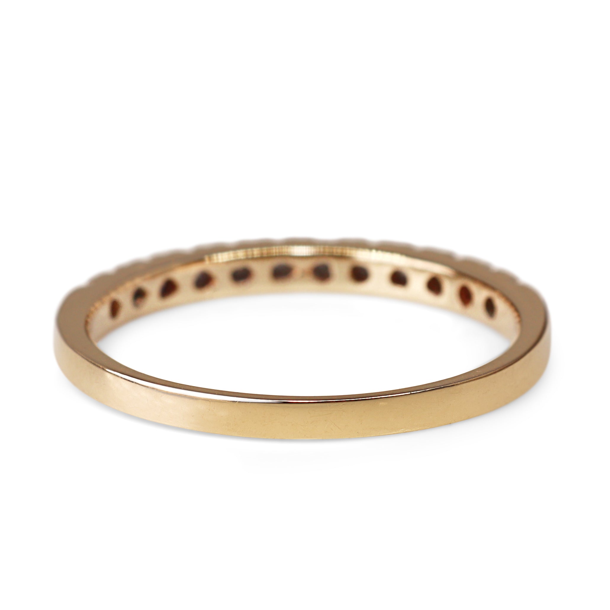 9ct Yellow and White Gold Diamond Band Ring