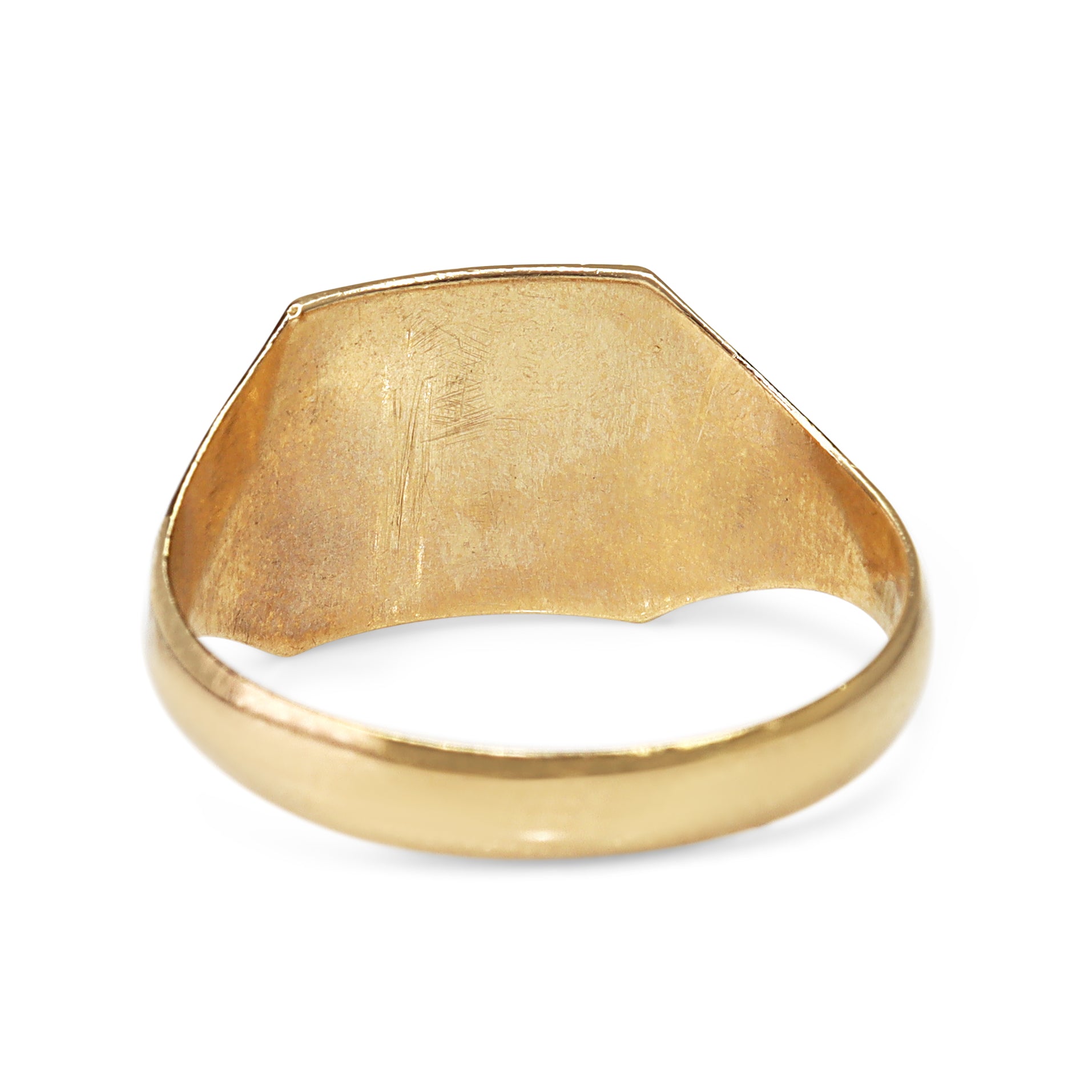 9ct Yellow Gold Vintage Square Signet Ring