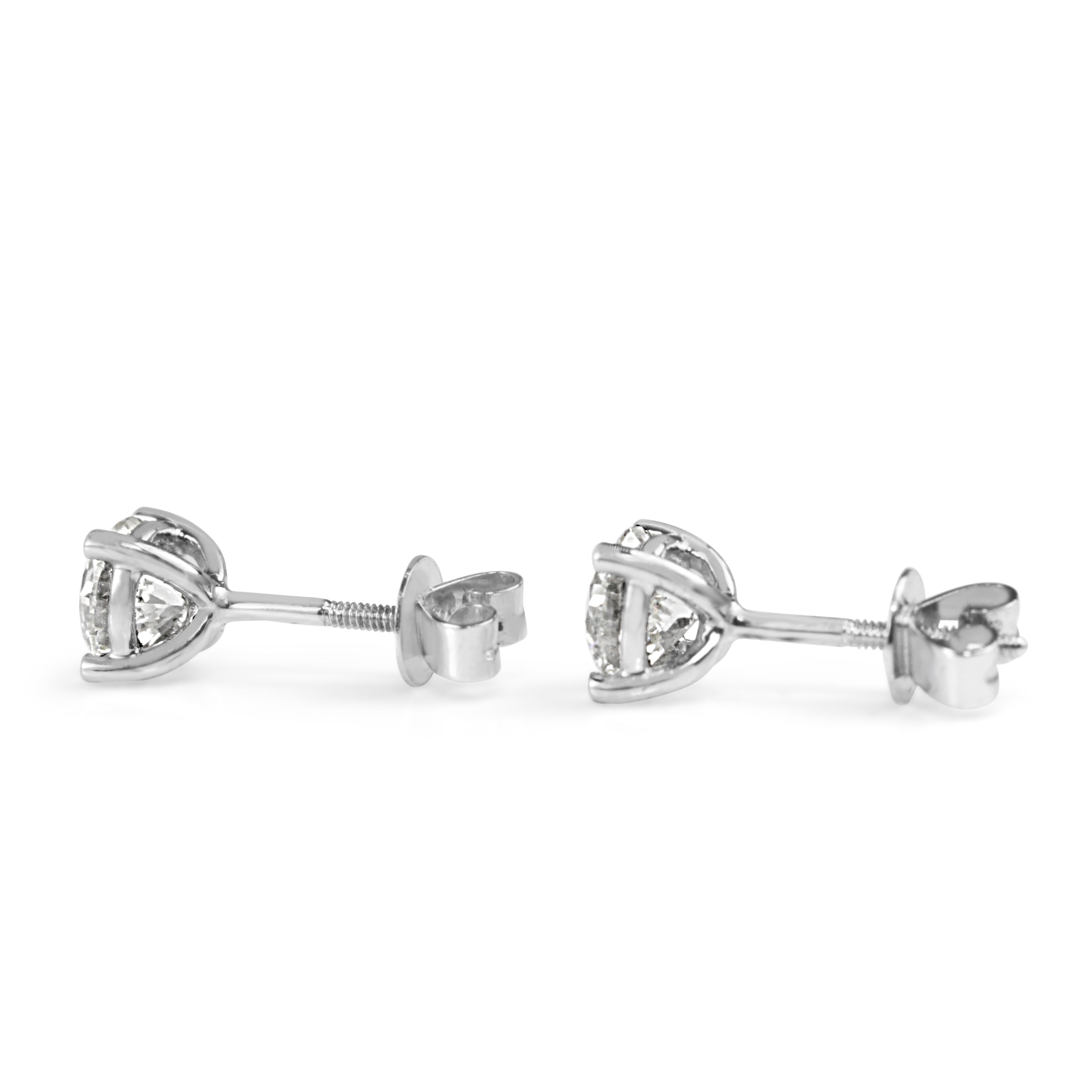 18ct White Gold 1.45ct Diamond Stud Earrings