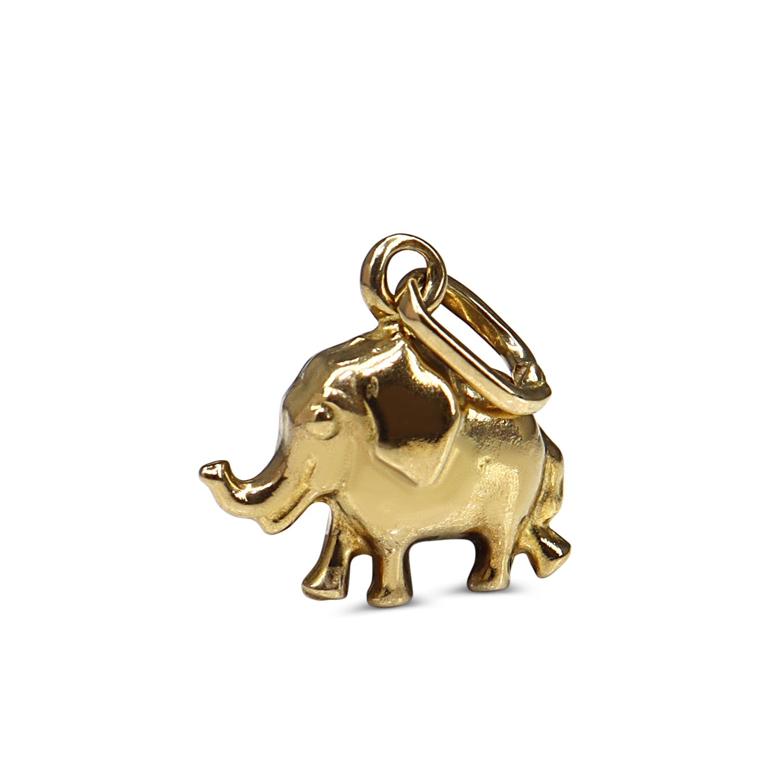 9ct Yellow Gold Elephant Charm / Pendant