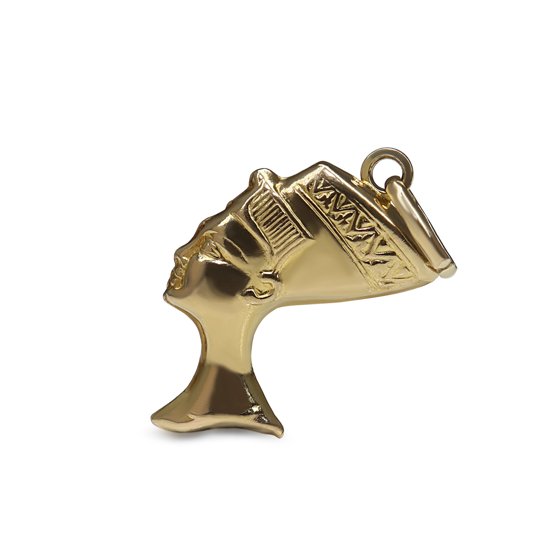 9ct Yellow Gold Nefertiti Charm / Pendant