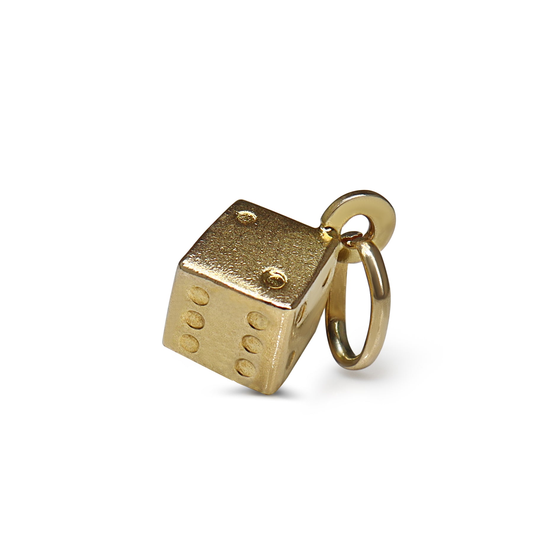 9ct Yellow Gold Dice Charm / Pendant