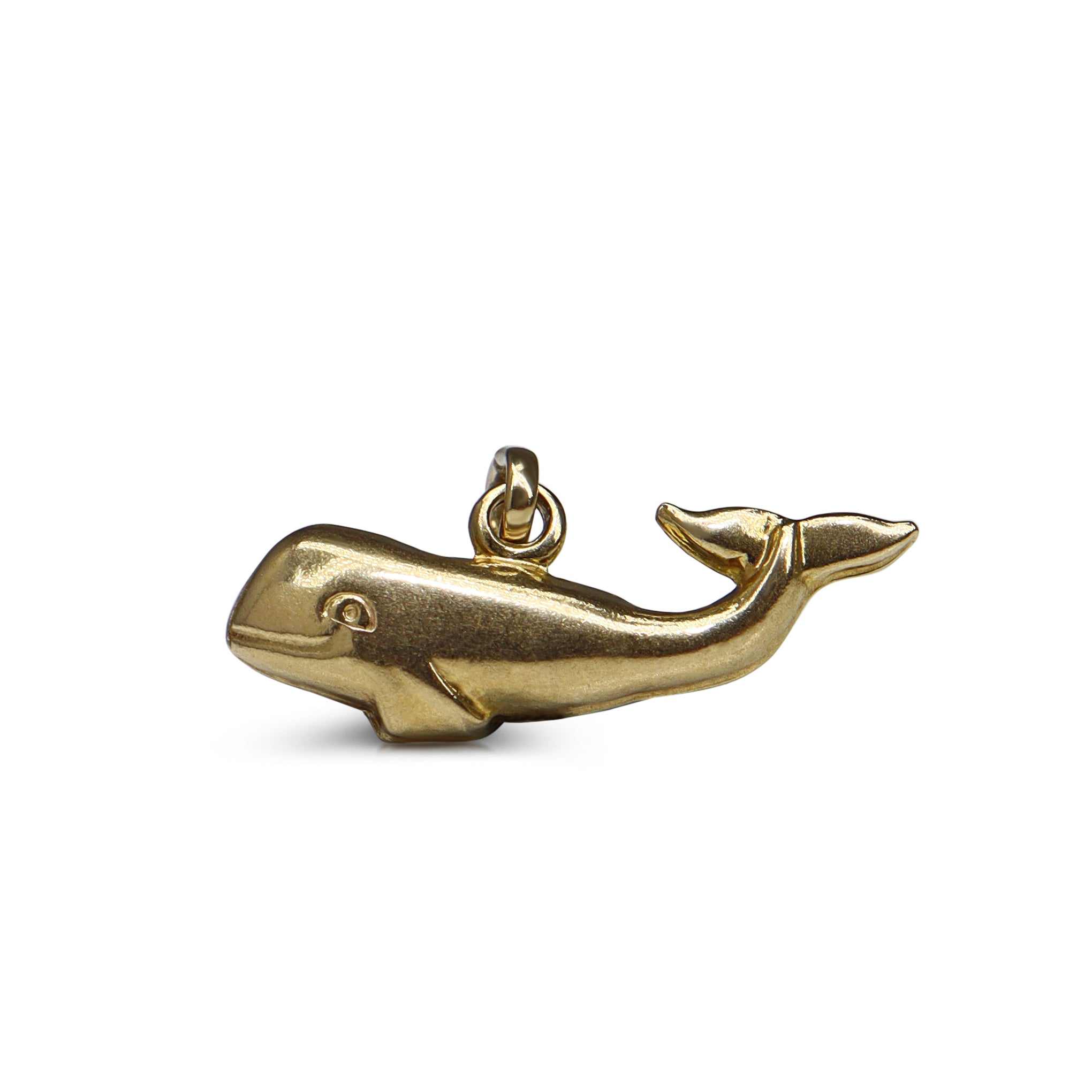 9ct Yellow Gold Whale Charm / Pendant