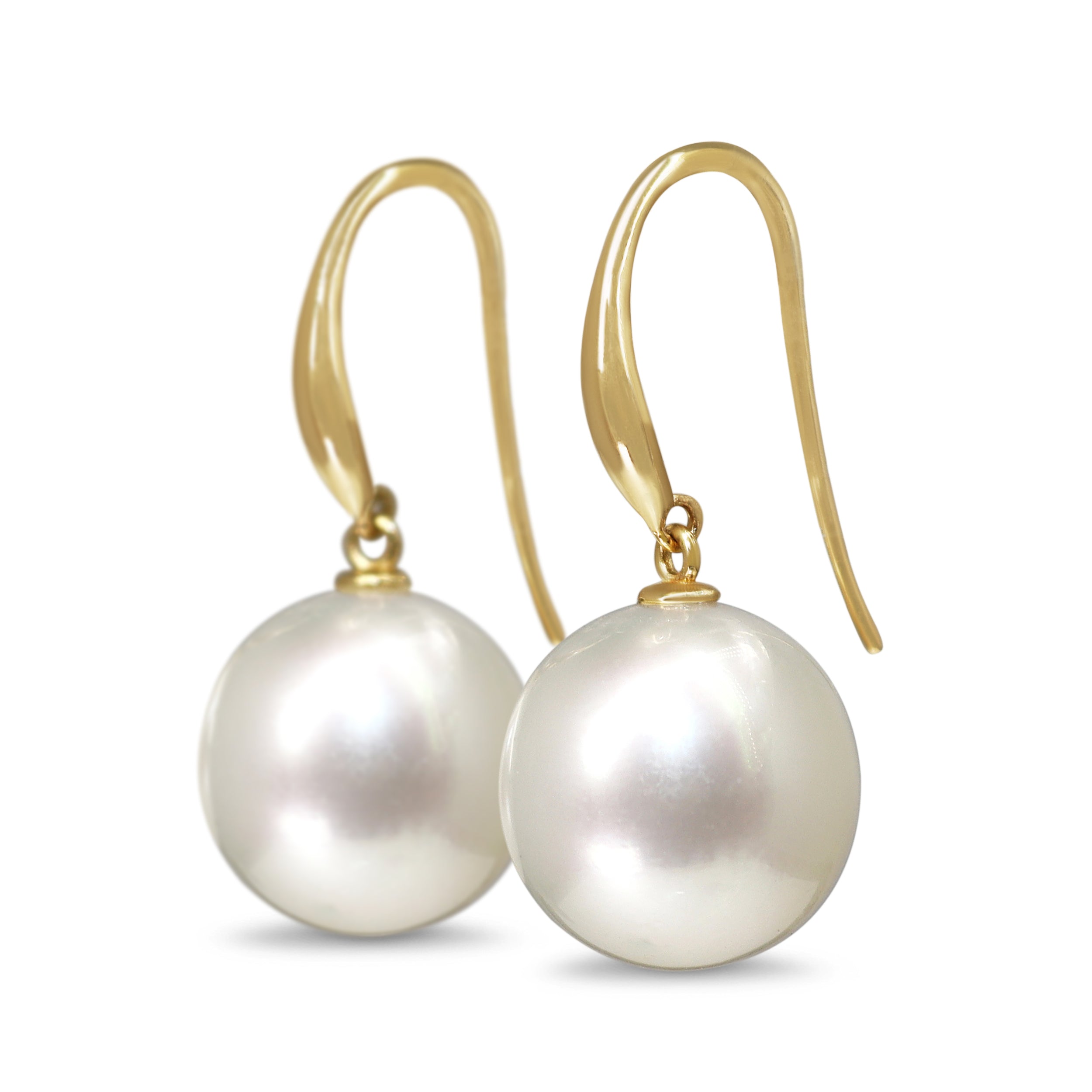 9ct Yellow Gold 14mm South Sea Pearl Earrings