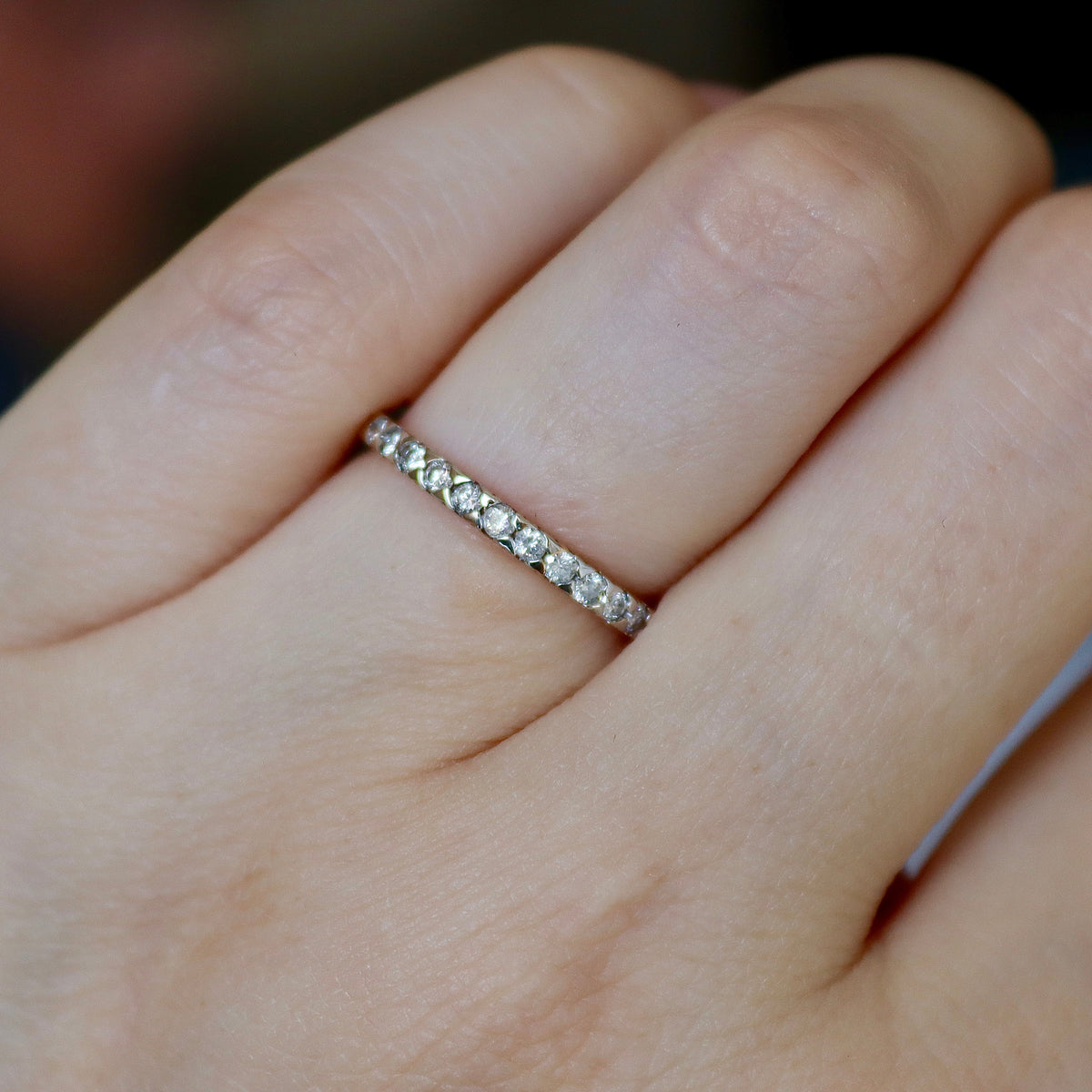 9ct Yellow & White Gold .25ct Diamond Wedding Band