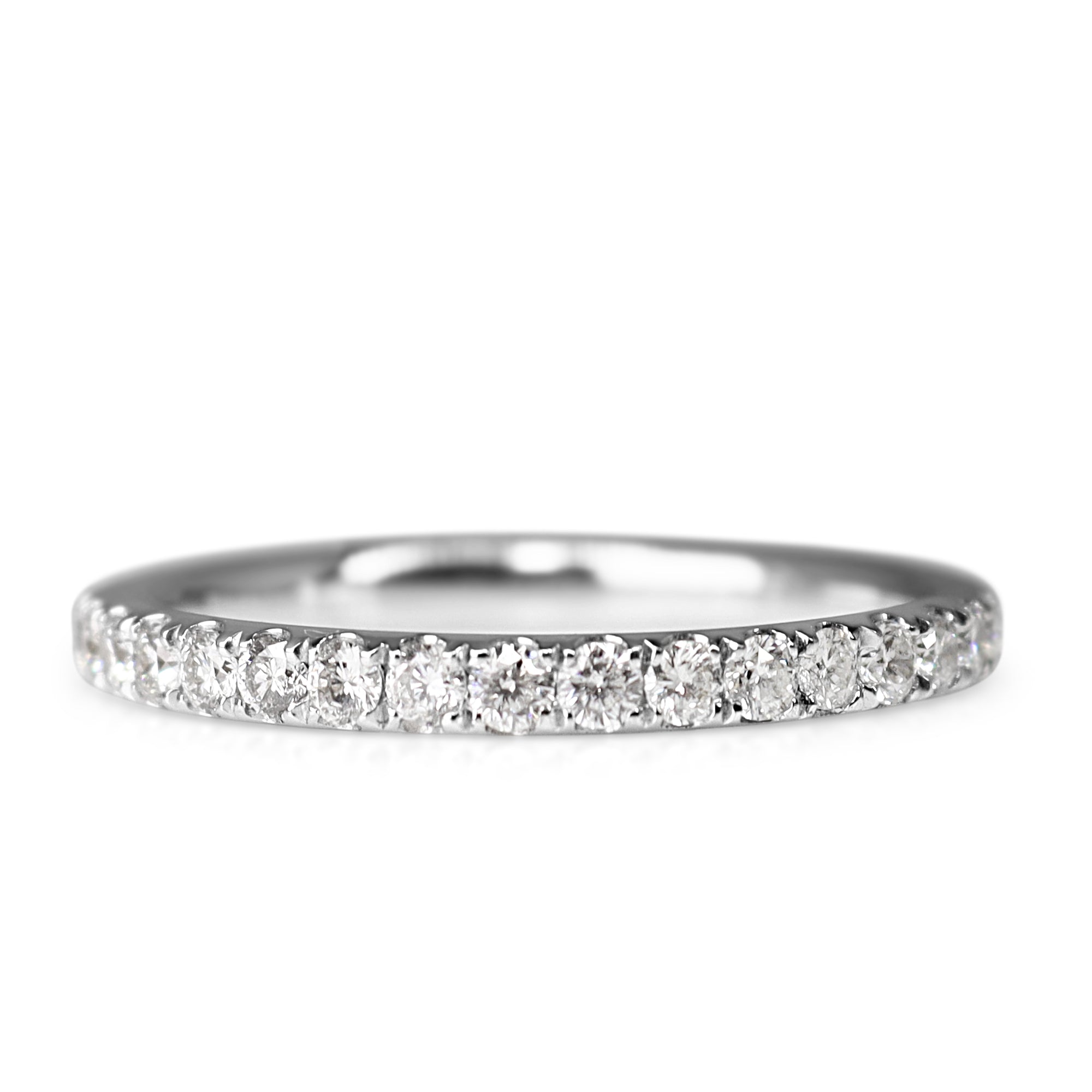18ct White Gold .75ct All Round Diamond Band Ring
