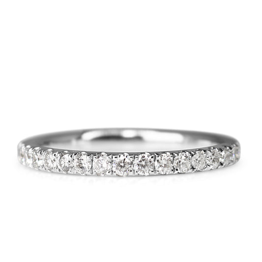 18ct White Gold .75ct All Round Diamond Band Ring