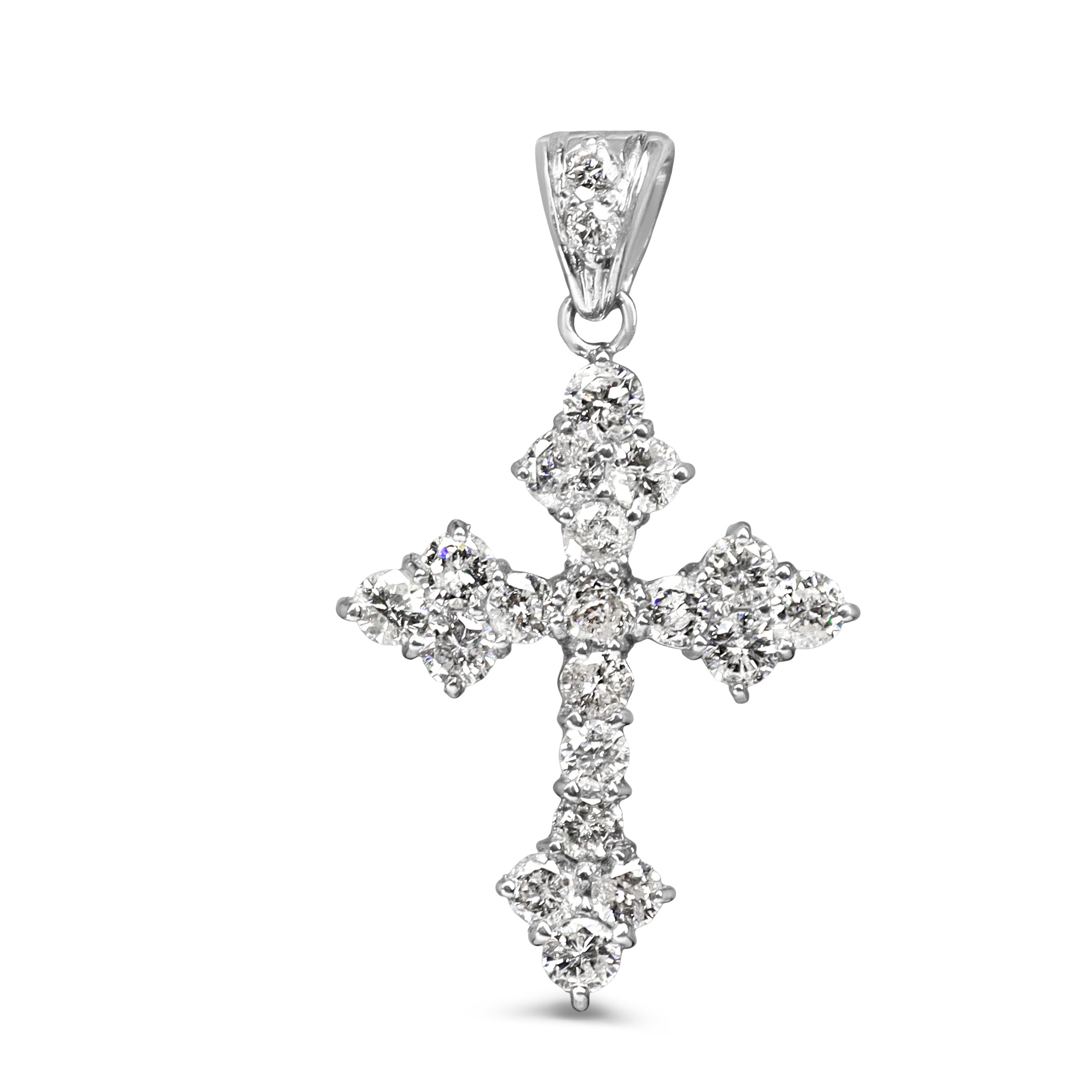Platinum Diamond Cross Pendant